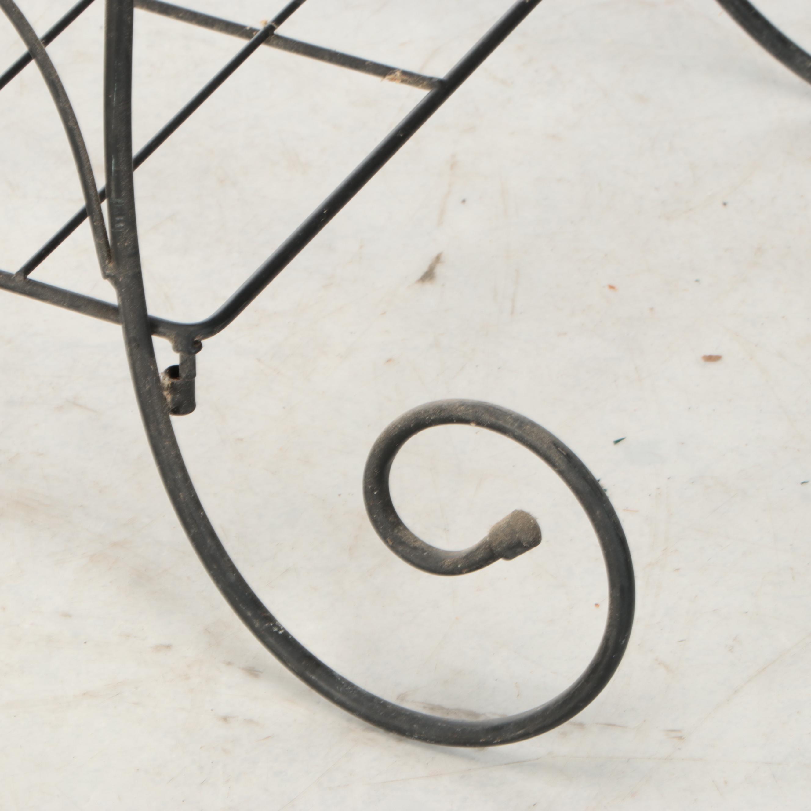 Victorian Style Wrought Metal Plant Stand