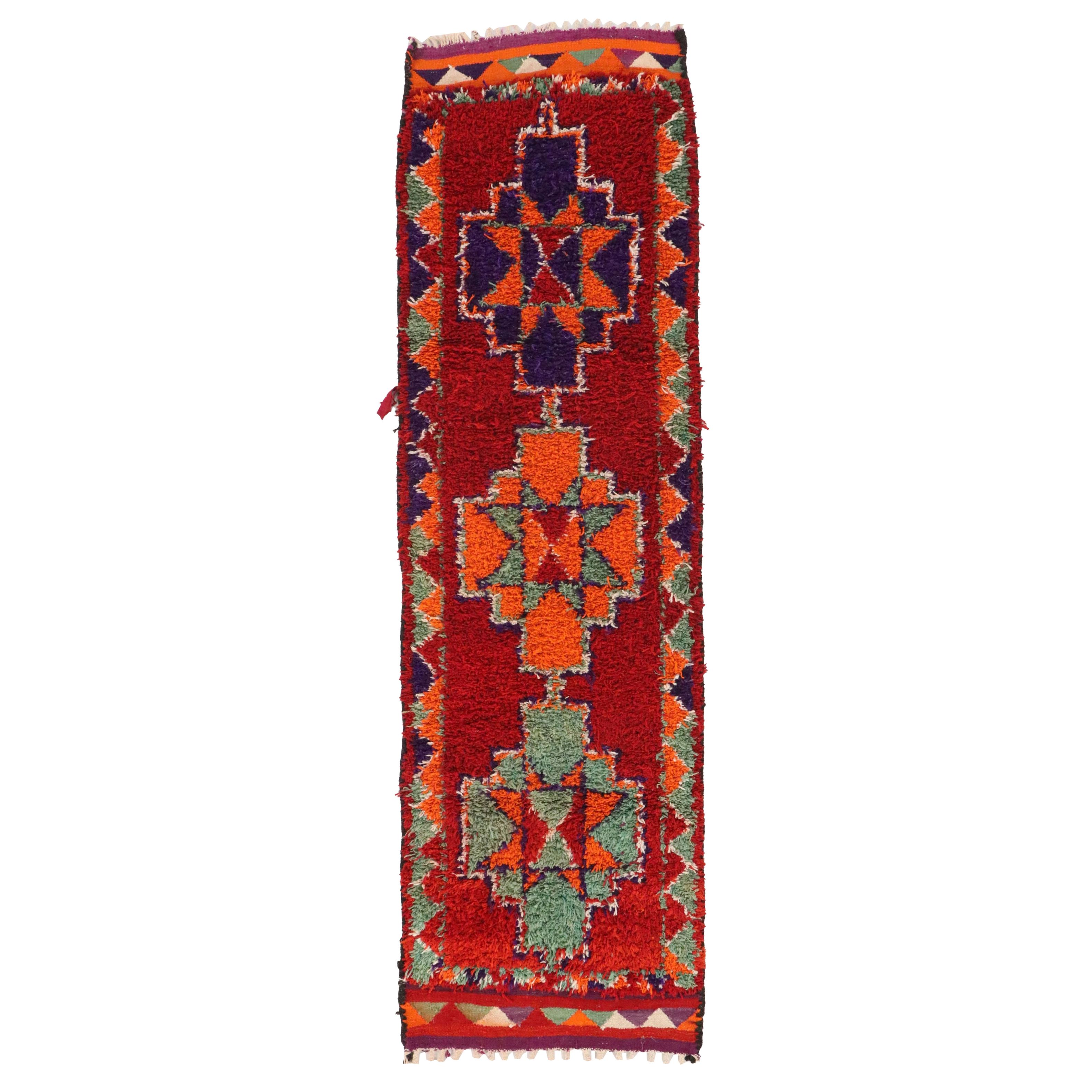 3' x 10'2 Hand-Knotted Moroccan Berber Long Rug