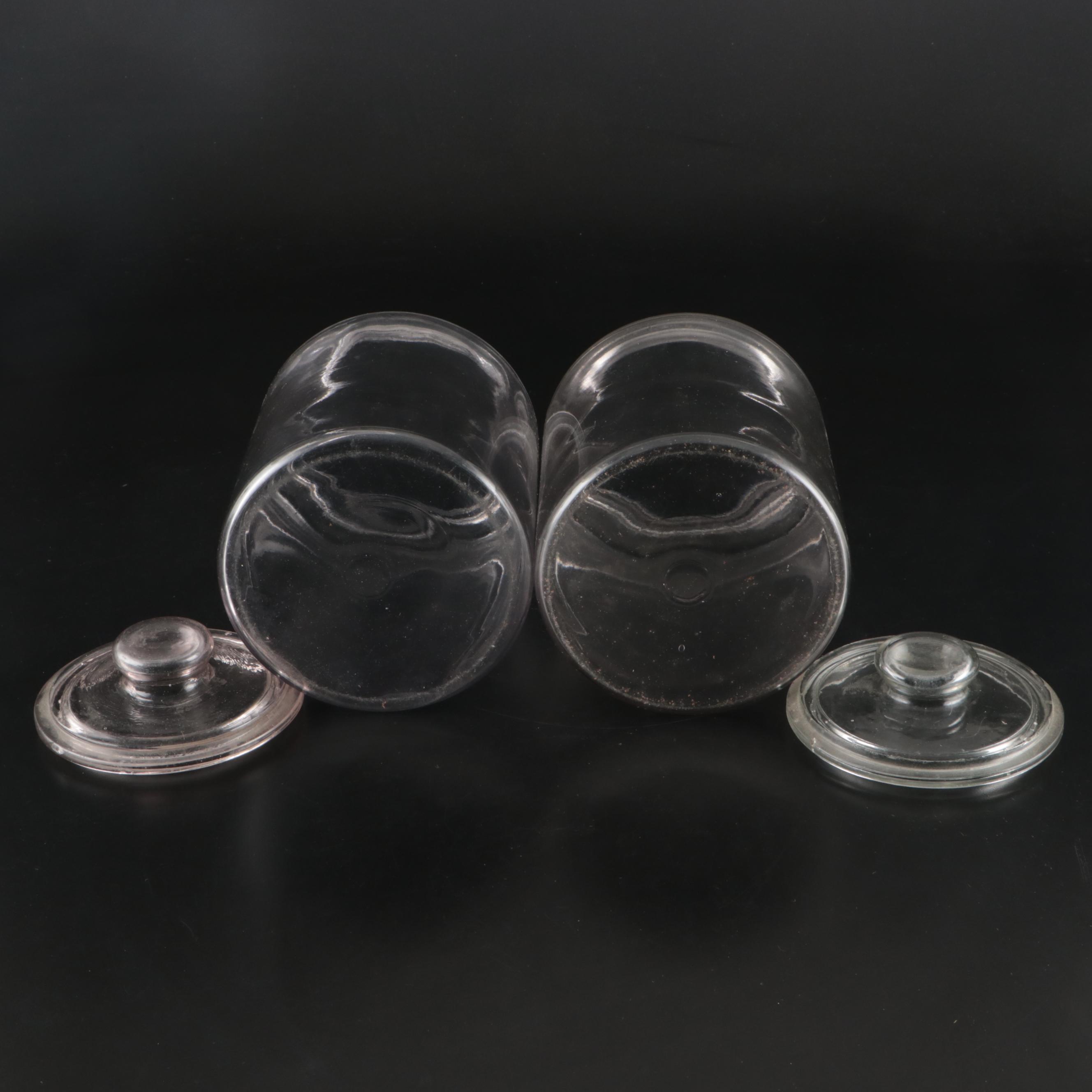 Anchor Hocking Orange Lid and Other Glass Canisters