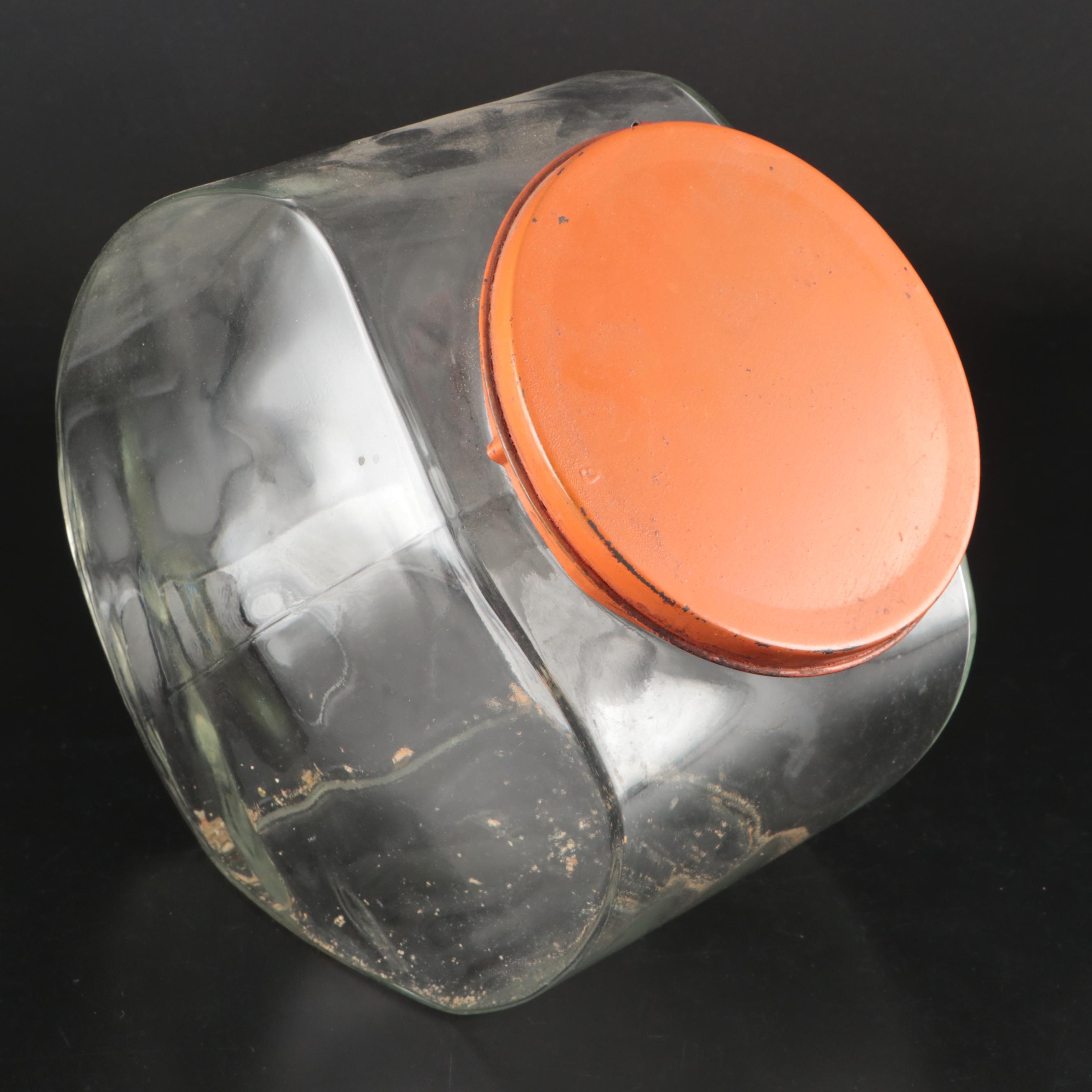 Anchor Hocking Orange Lid and Other Glass Canisters