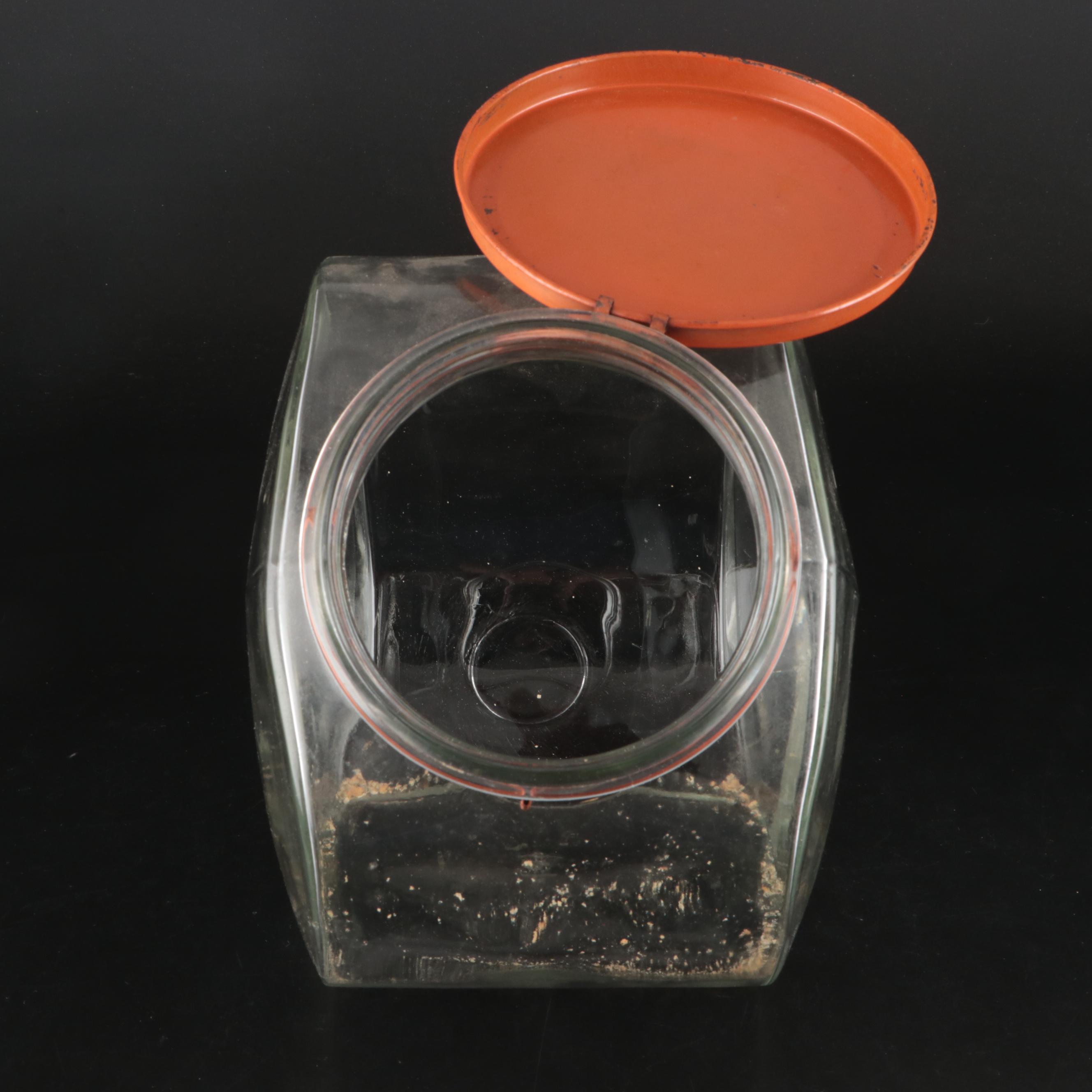 Anchor Hocking Orange Lid and Other Glass Canisters