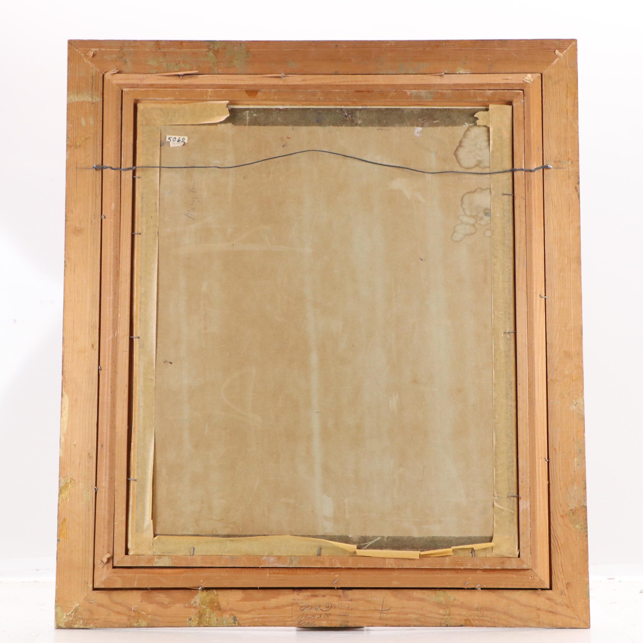 L. Gibala Oil Portrait Painting of Seated Woman, Circa 1960