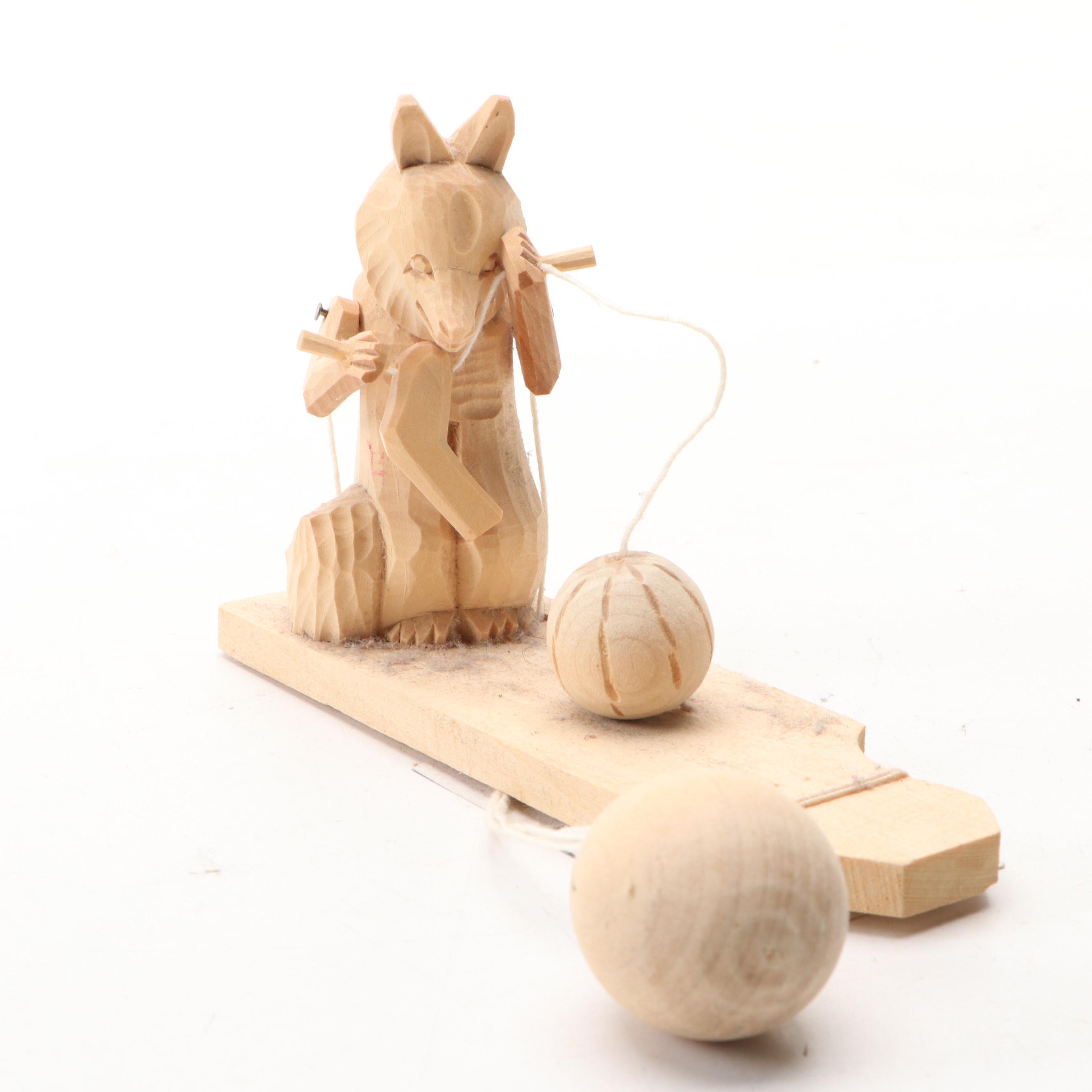 Russian Bogorodskoye Hand-Carved Animated Wood Toys