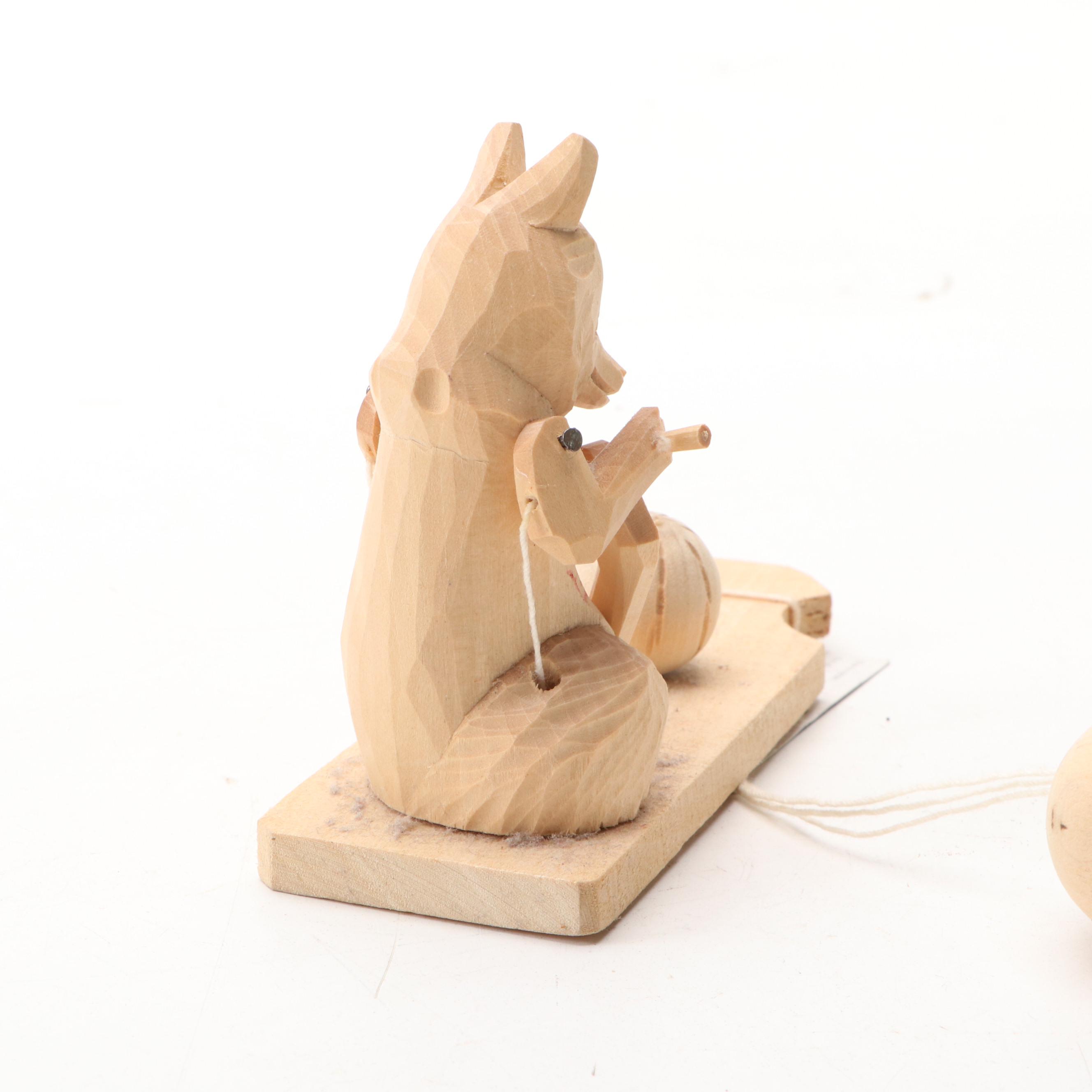 Russian Bogorodskoye Hand-Carved Animated Wood Toys