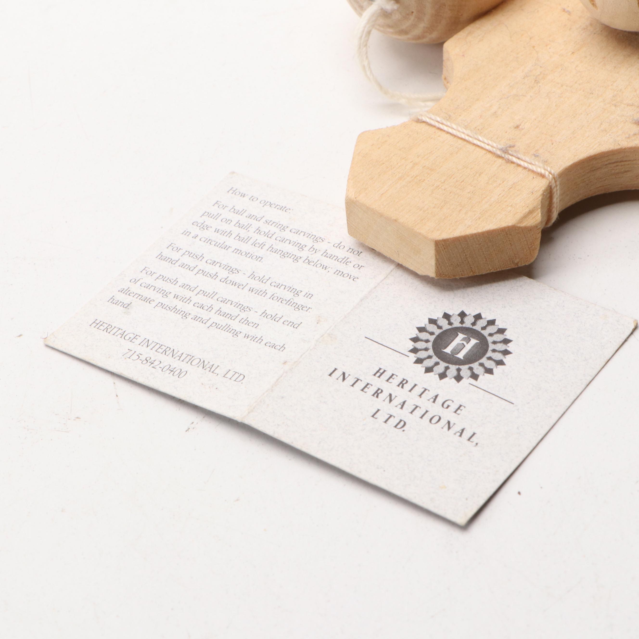 Russian Bogorodskoye Hand-Carved Animated Wood Toys