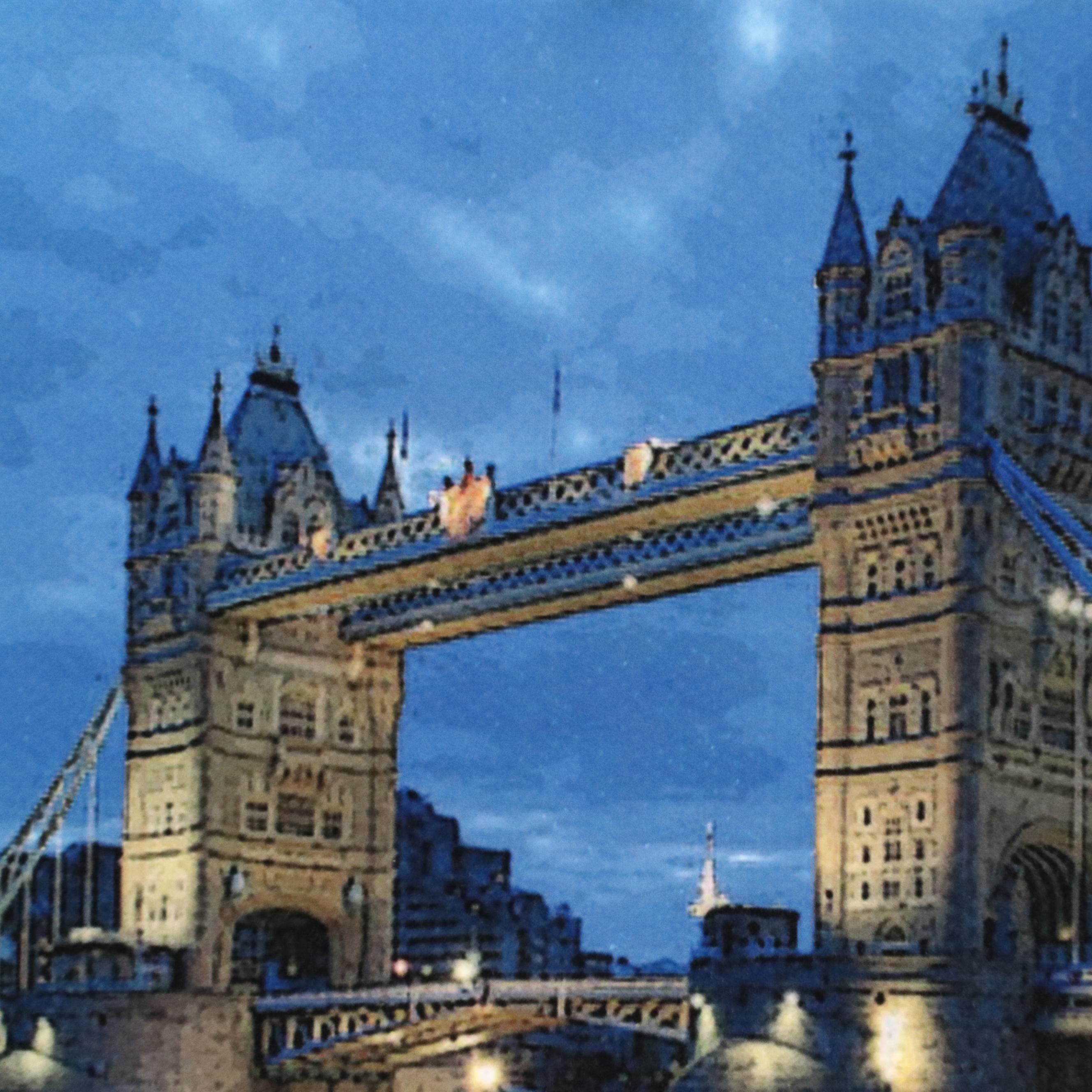 Death NYC Pop Art Digital Print with Charlie Brown x Tower Bridge, 2022