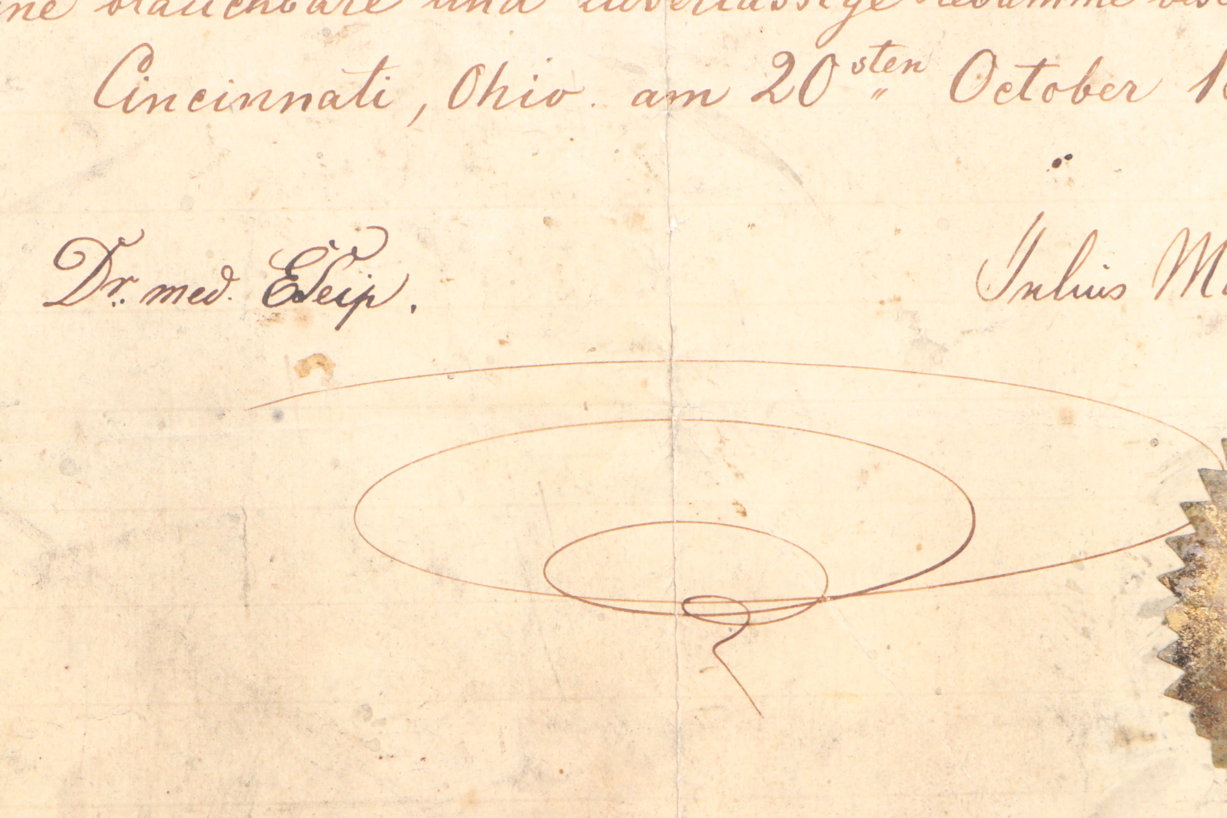 Civil War Era Soldier Ledger with Letters, Deeds and More Ephemera, 1852–1981