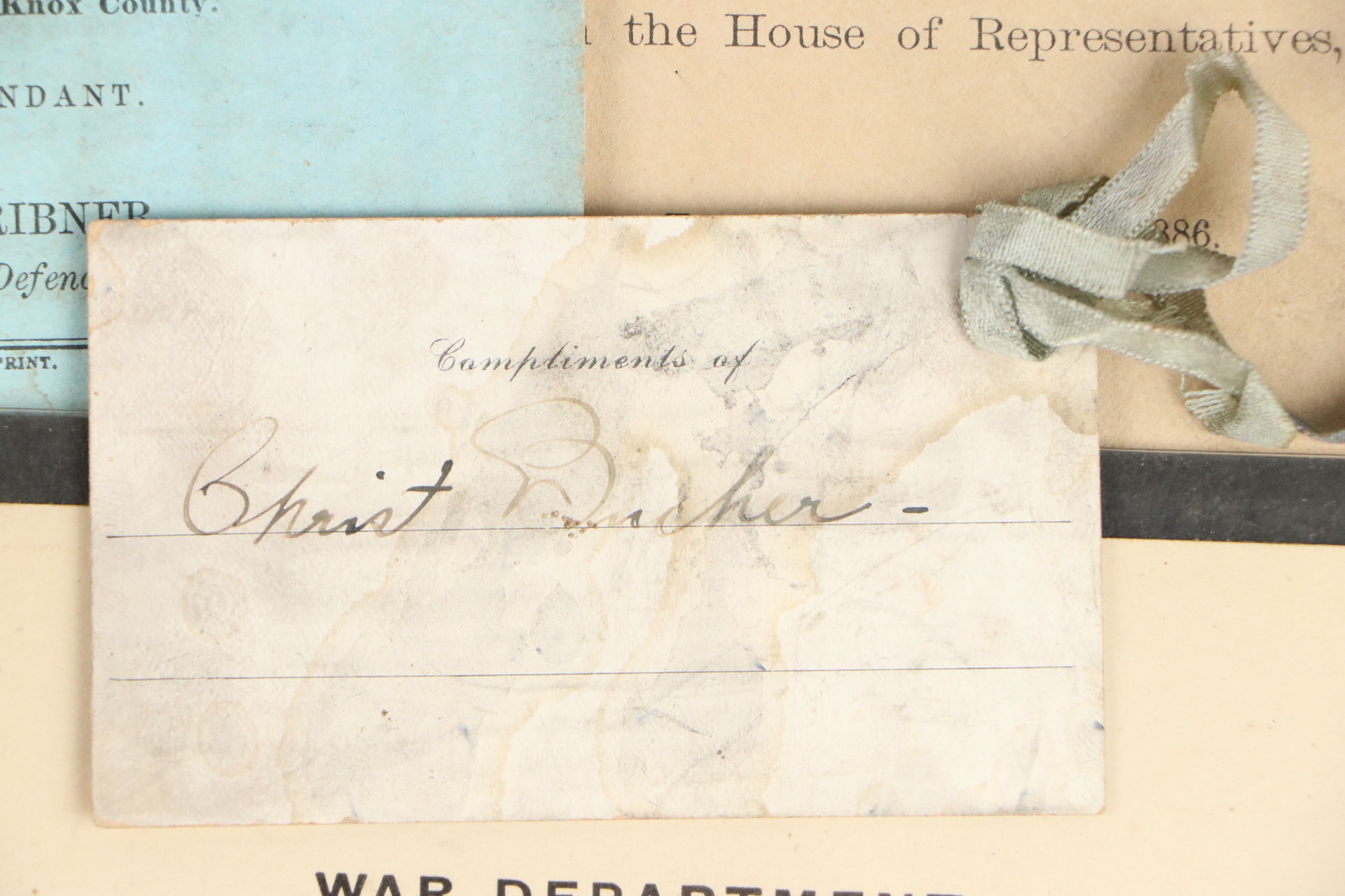 Civil War Era Soldier Ledger with Letters, Deeds and More Ephemera, 1852–1981