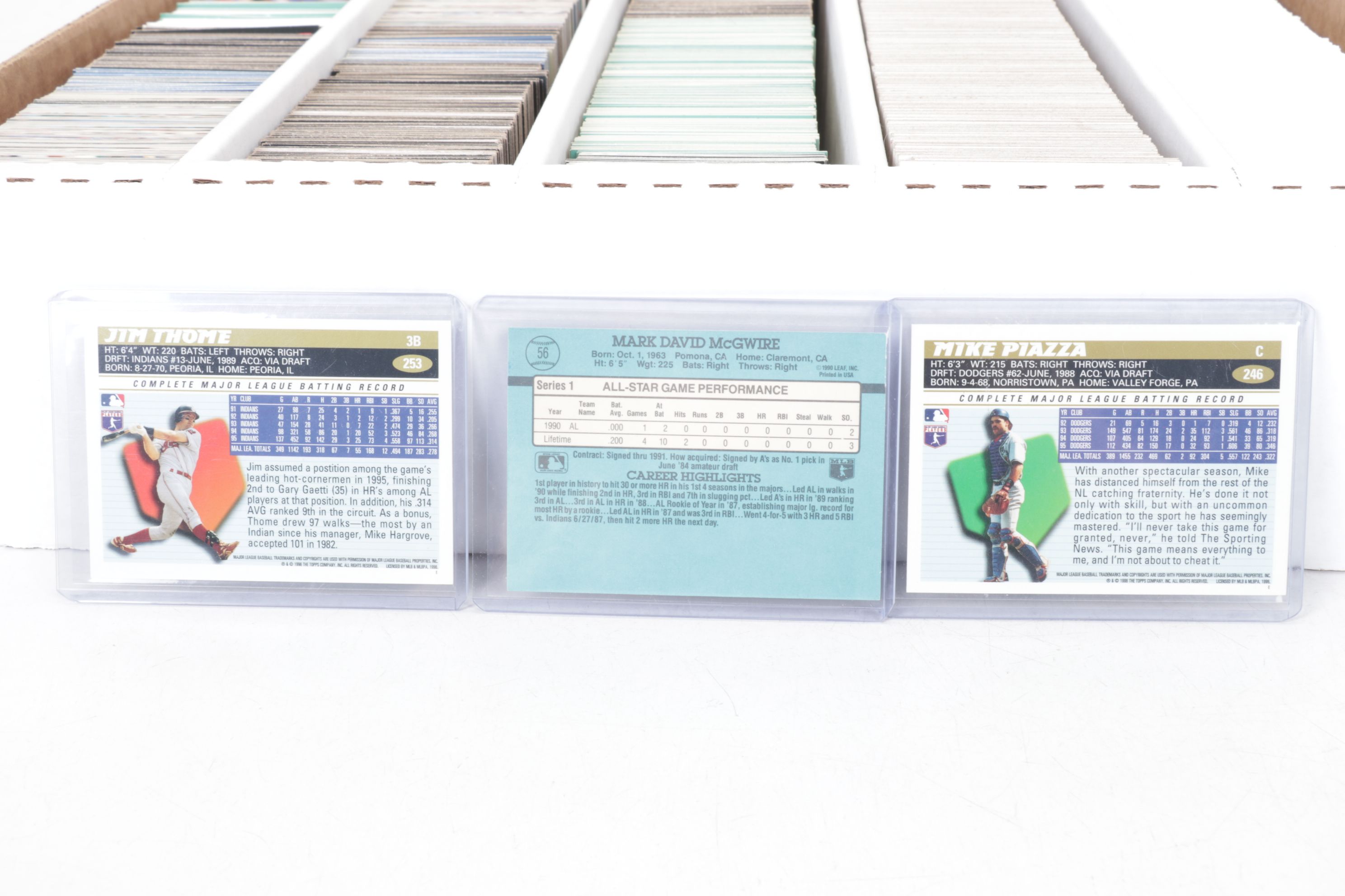 5,000 Mint Condition Topps, Donruss and Fleer Baseball Cards, 1986-1997