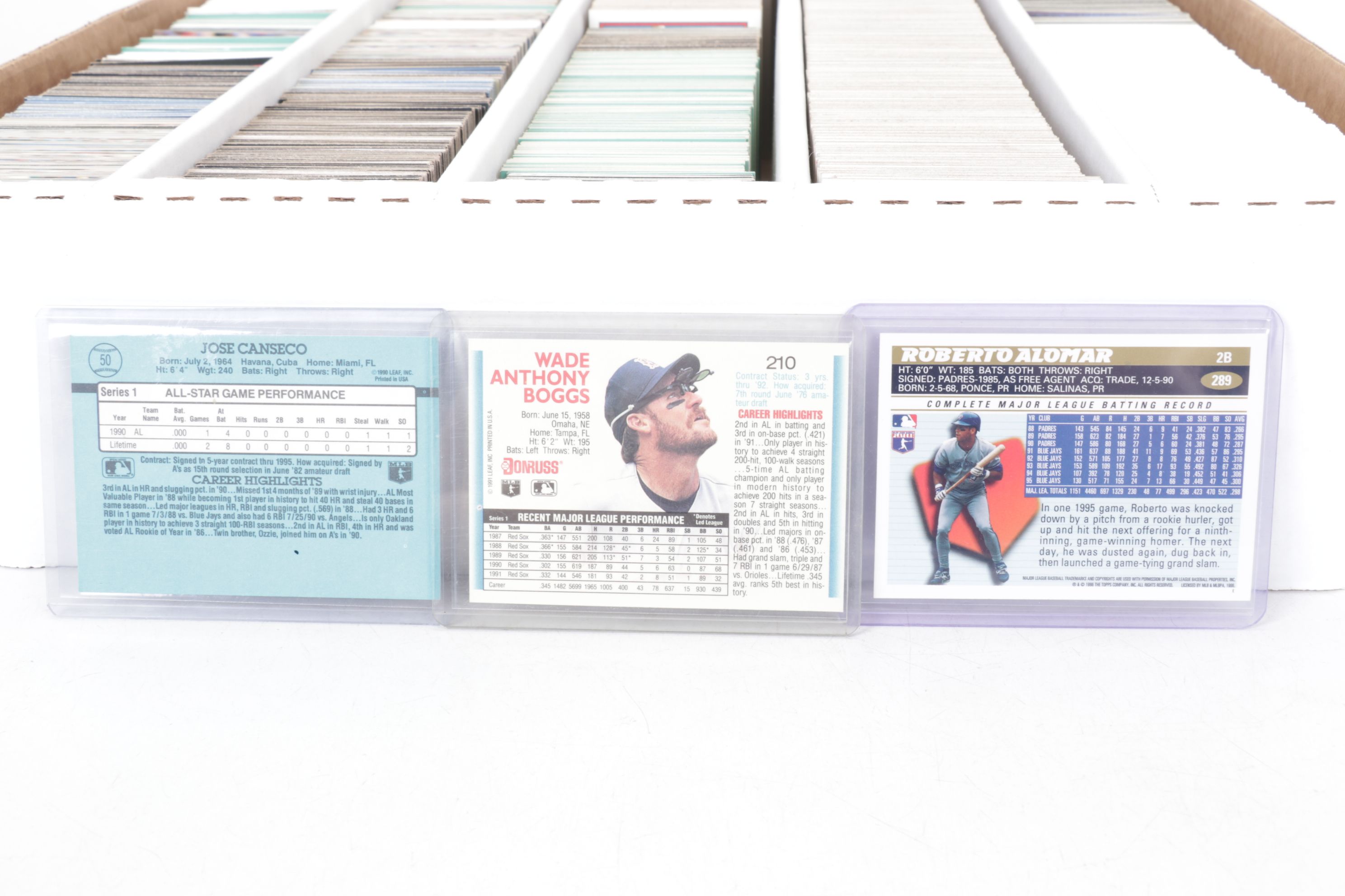 5,000 Mint Condition Topps, Donruss and Fleer Baseball Cards, 1986-1997