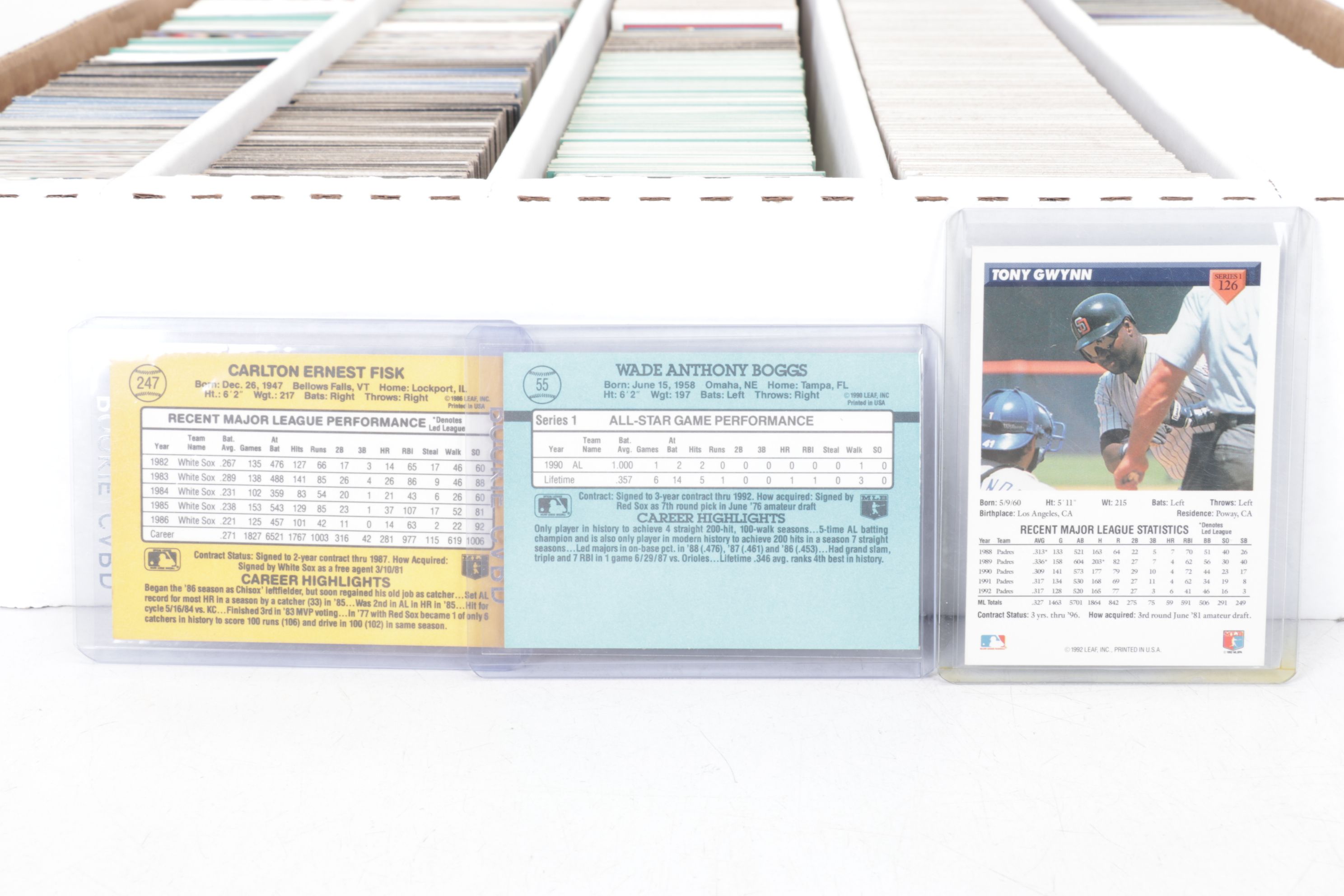 5,000 Mint Condition Topps, Donruss and Fleer Baseball Cards, 1986-1997