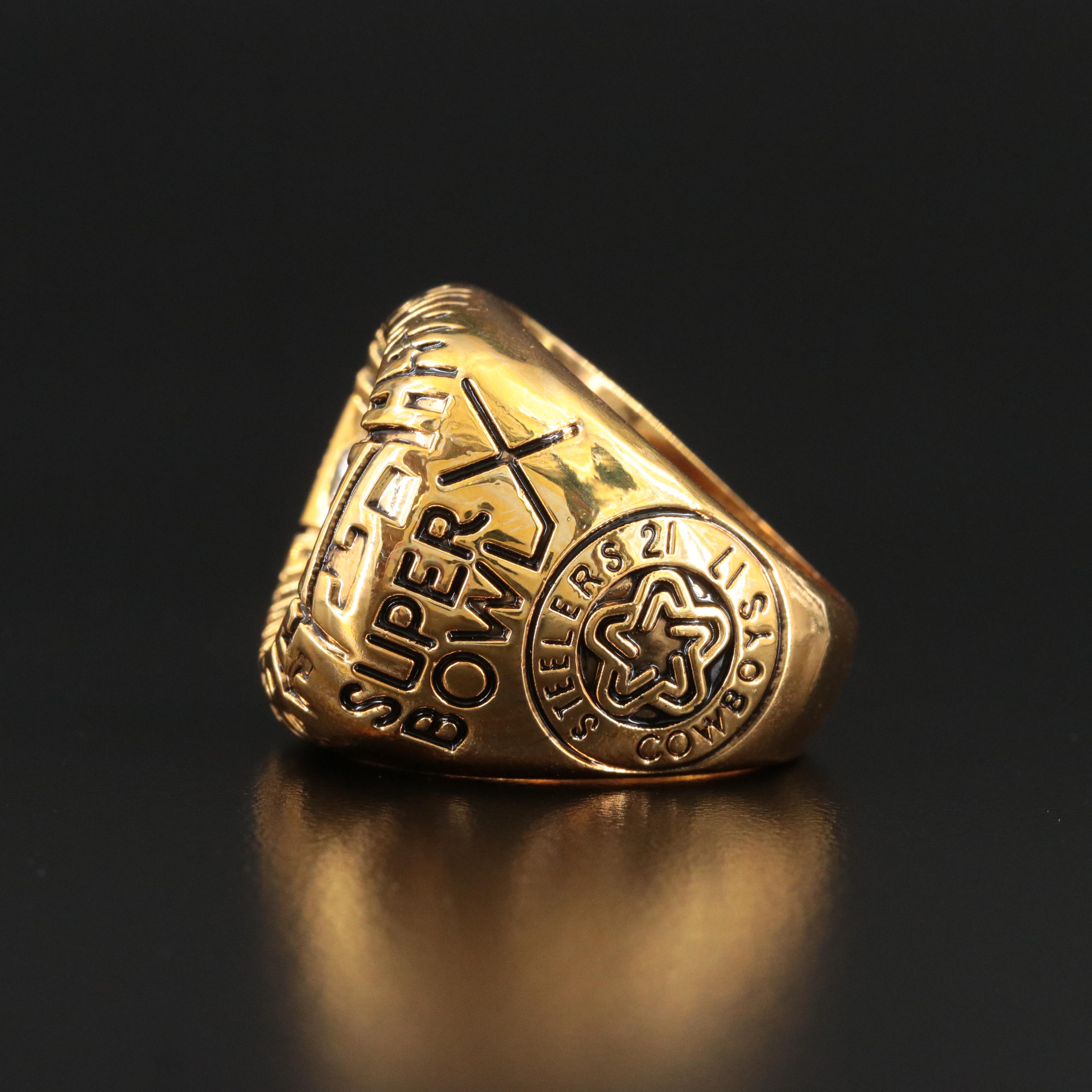 Replica Pittsburgh Steelers Super Bowl X Ring