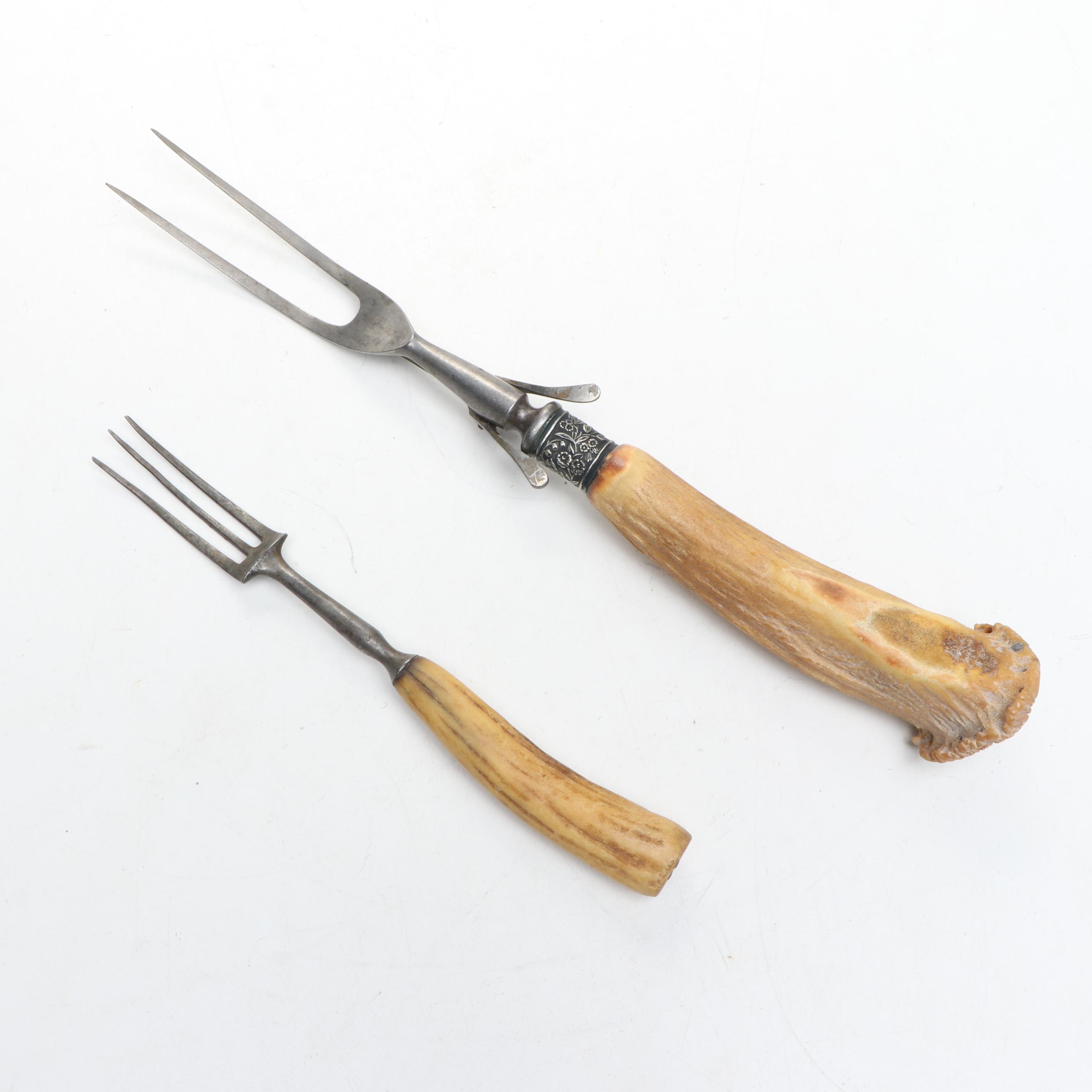 Antler Handle Serving Utensils