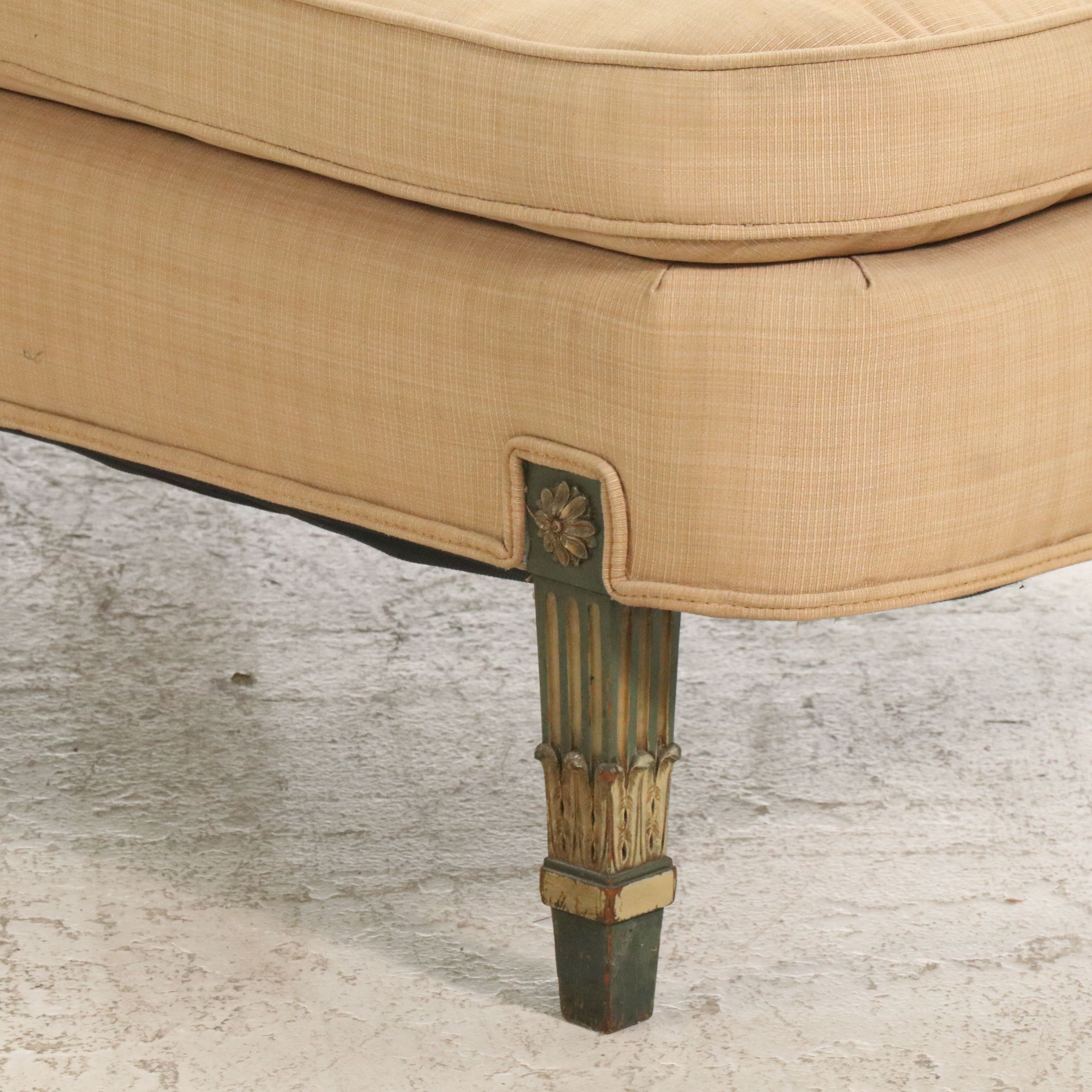 Empire Style Upholstered Chaise Lounge