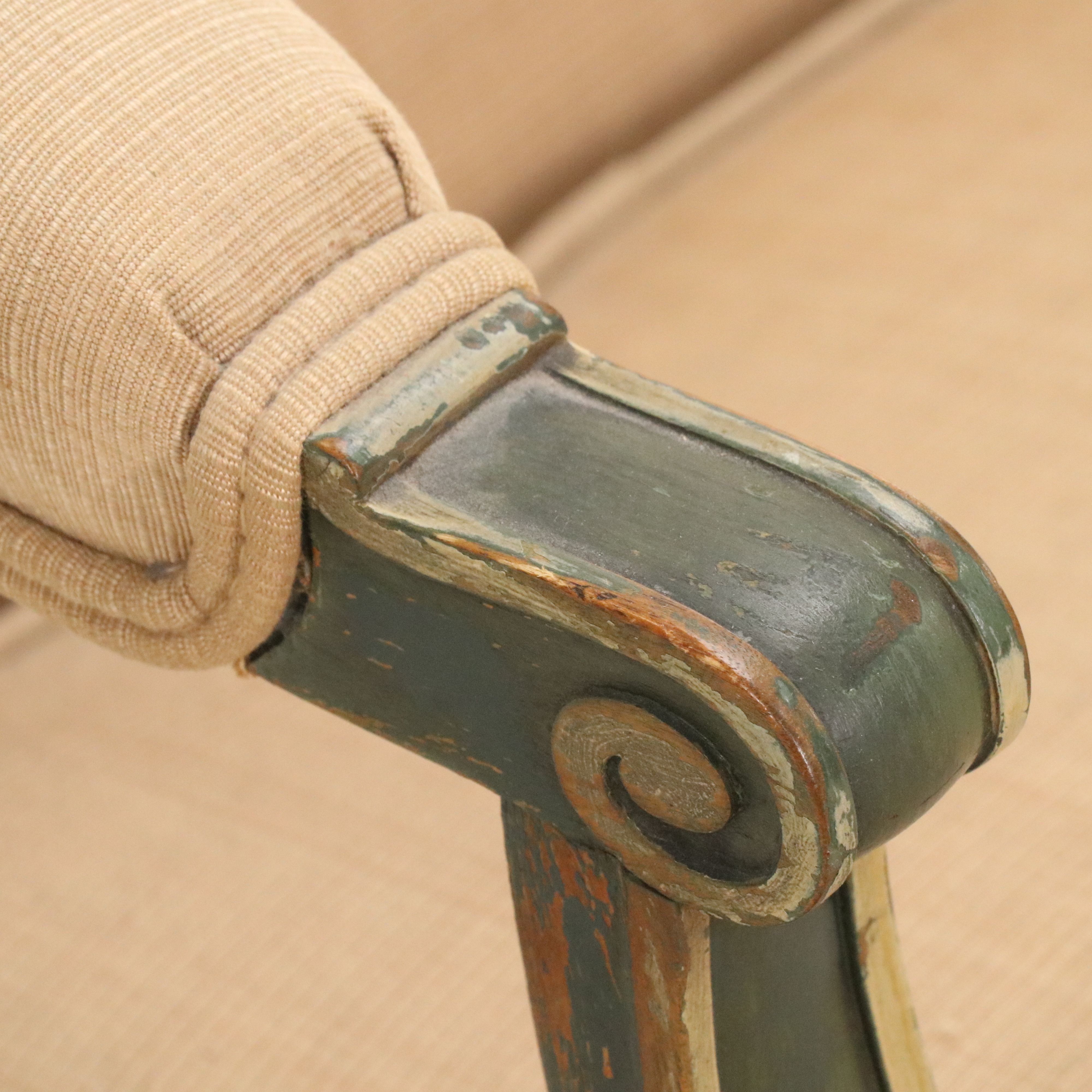 Empire Style Upholstered Chaise Lounge