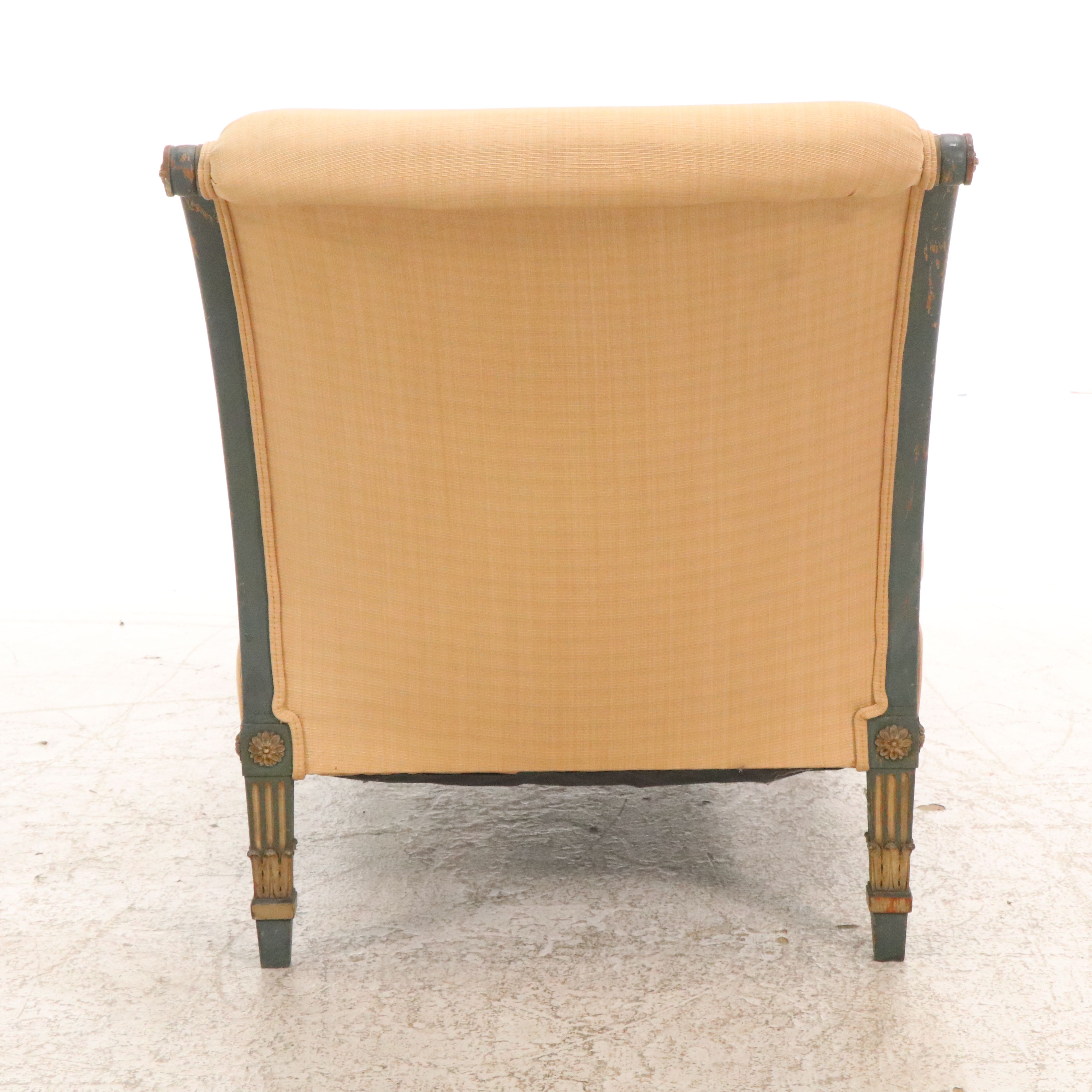 Empire Style Upholstered Chaise Lounge