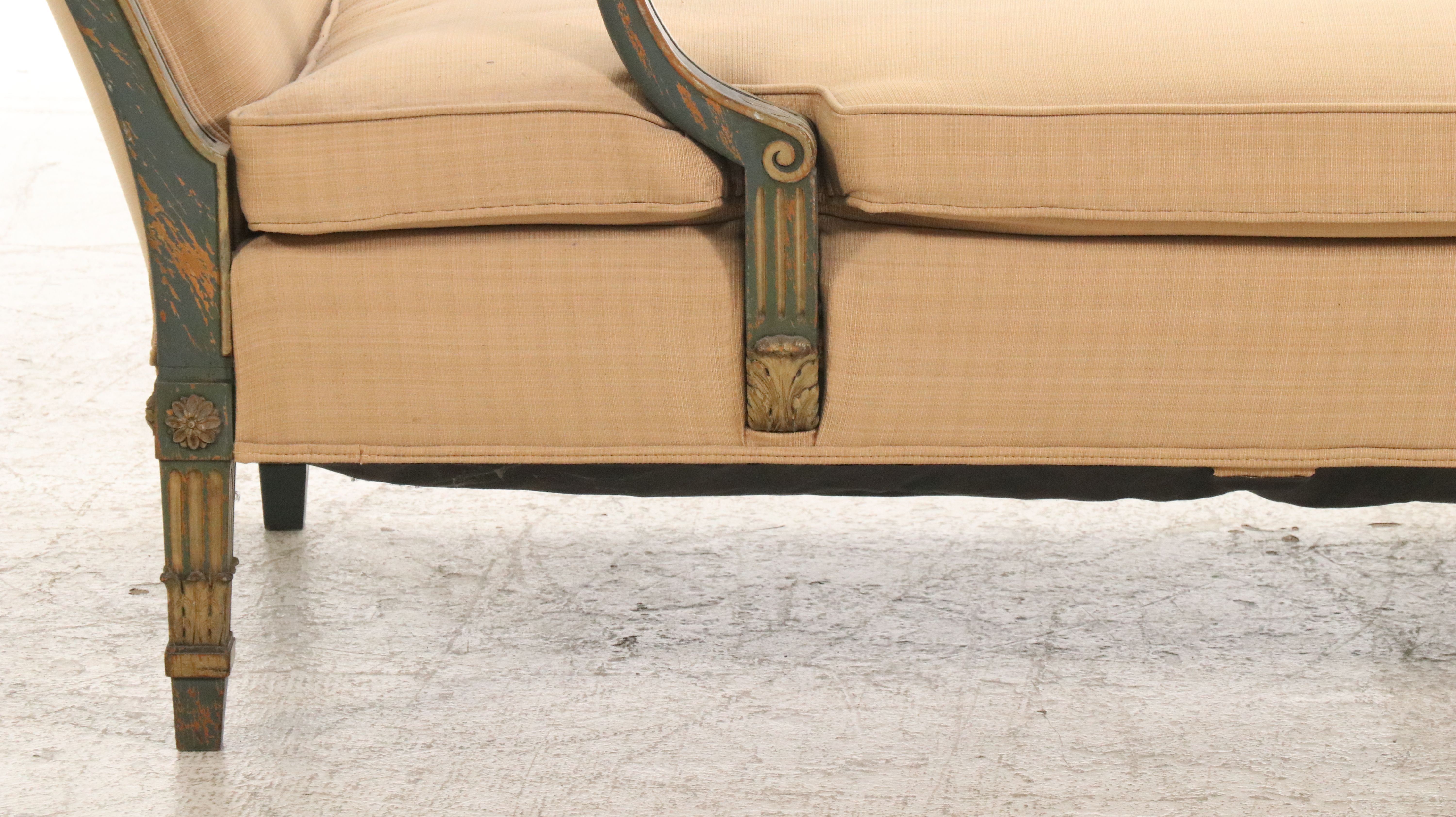 Empire Style Upholstered Chaise Lounge