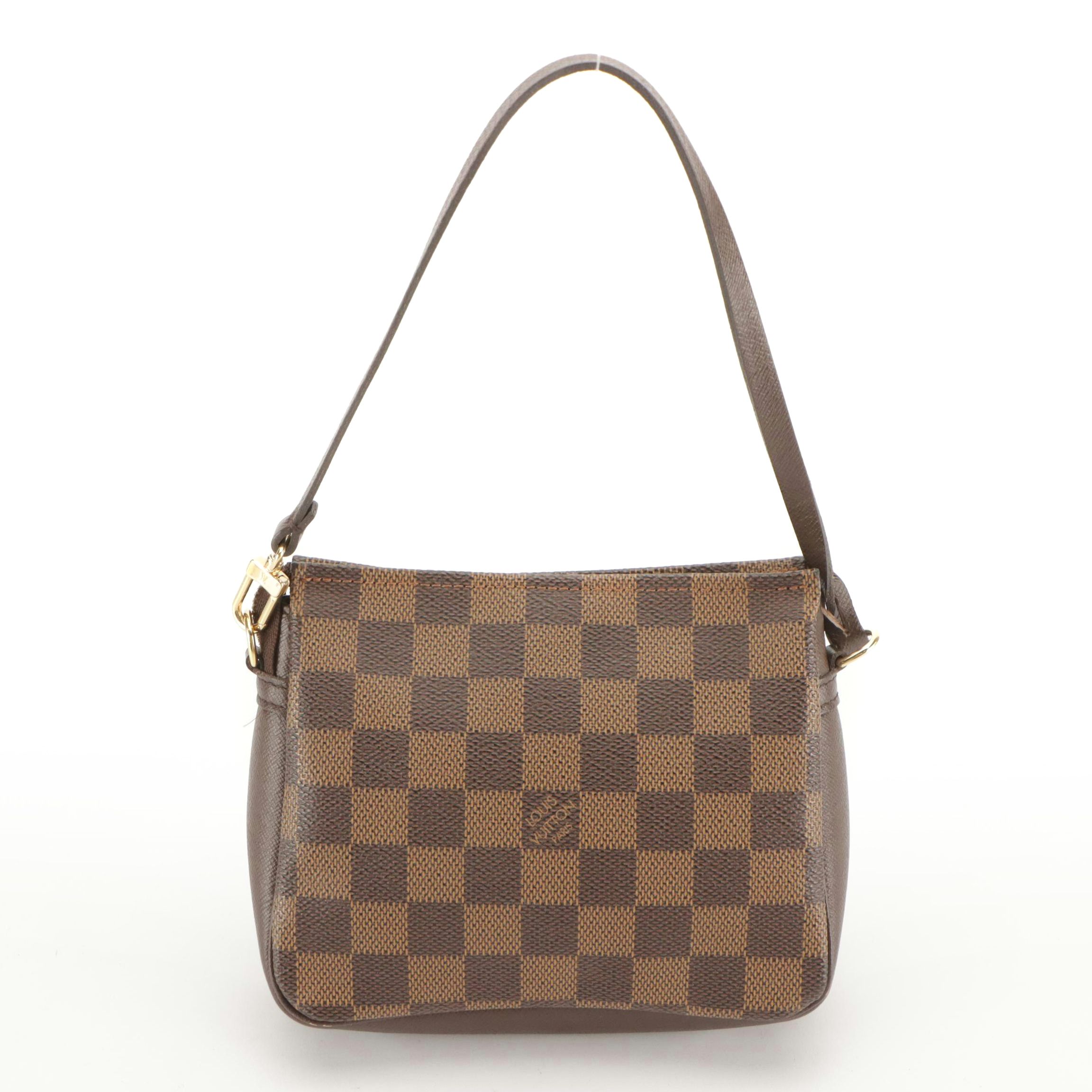 Louis Vuitton Trousse Accessoires Pochette Bag in Damier Ebene Canvas