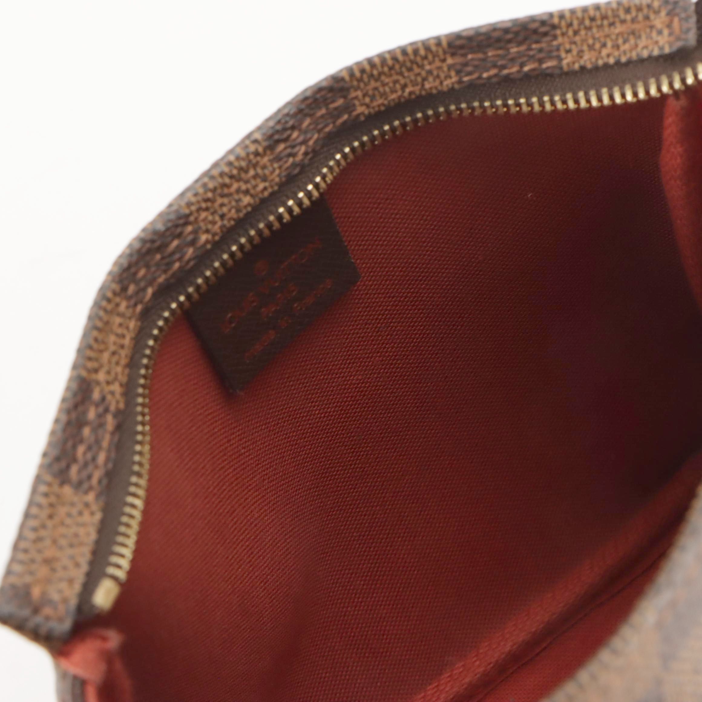 Louis Vuitton Trousse Accessoires Pochette Bag in Damier Ebene Canvas