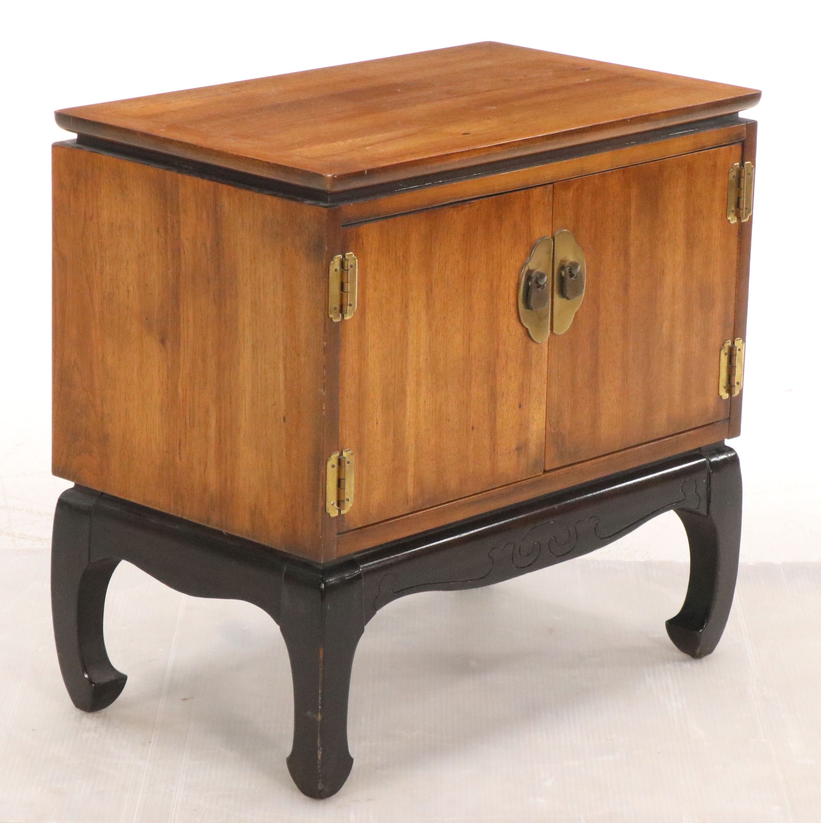 Lane Chinese Style Walnut Nightstand
