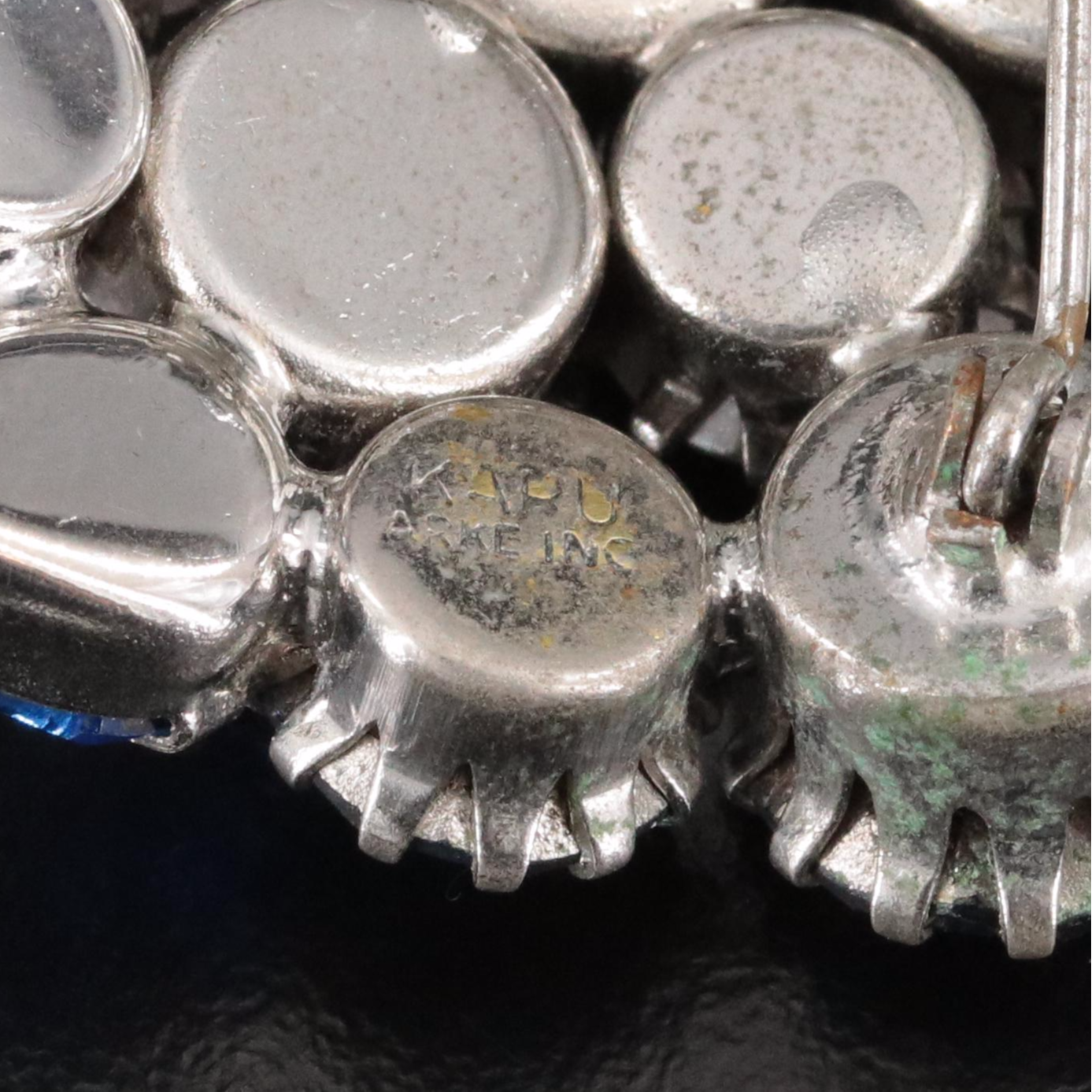 Vintage Karu Arke Rhinestone Brooch