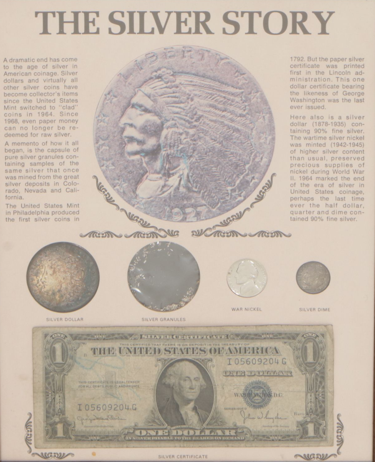 Lincoln Memorial Pennies & Other Framed U.S. Coin Collections