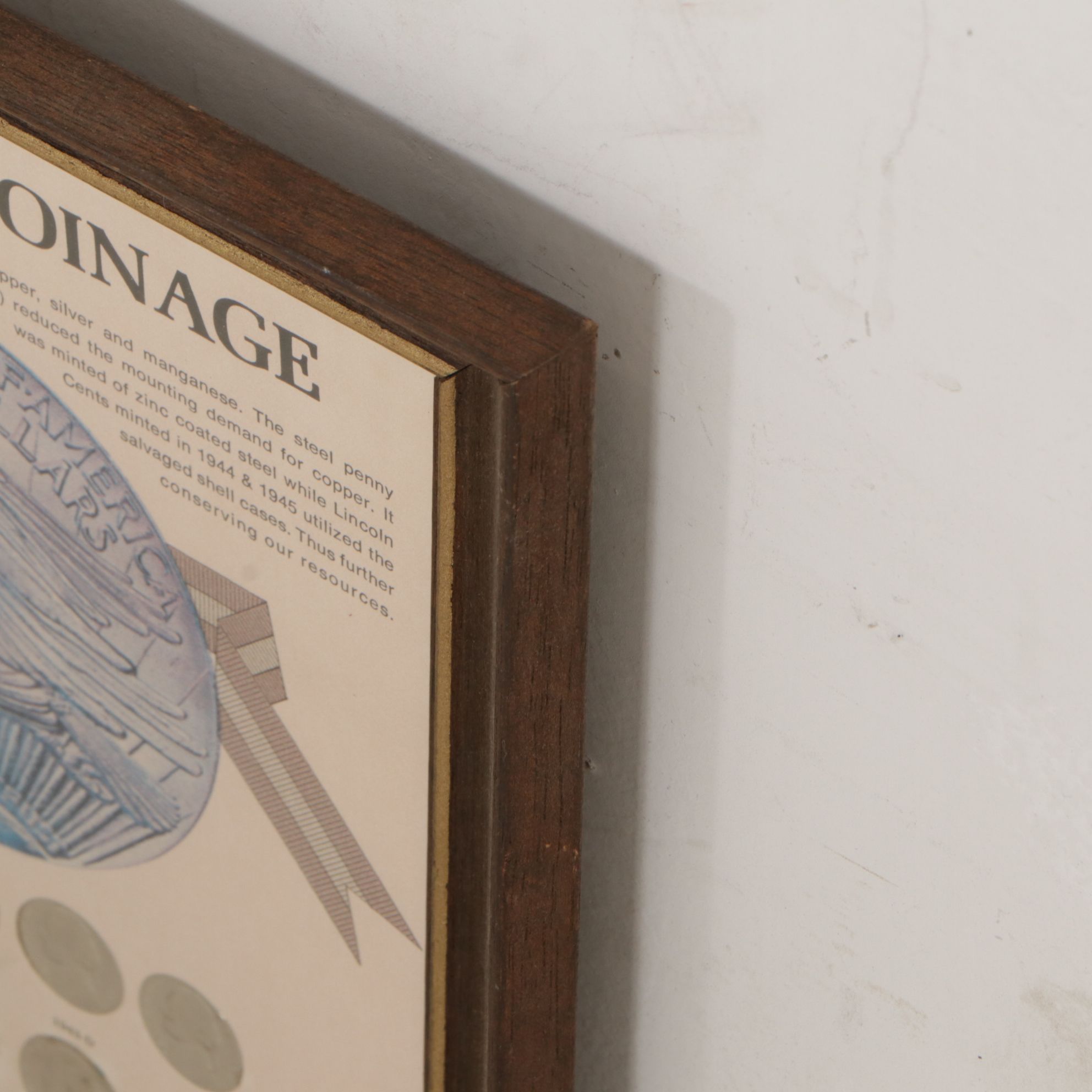 Lincoln Memorial Pennies & Other Framed U.S. Coin Collections