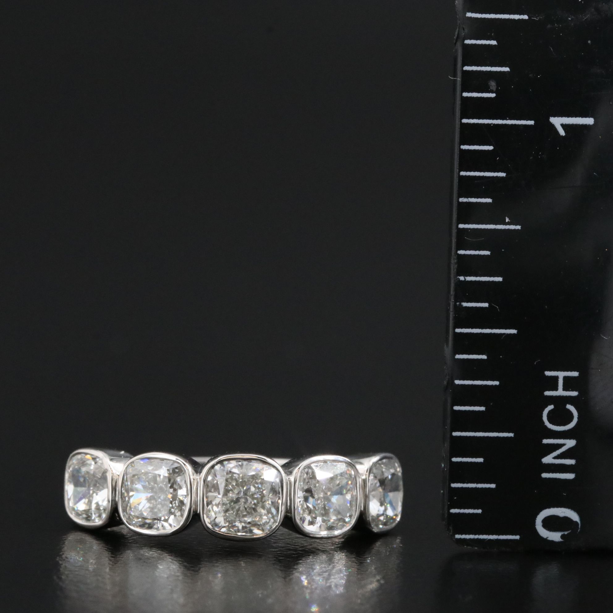 Platinum 2.63 CTW Diamond Ring with GIA Reports