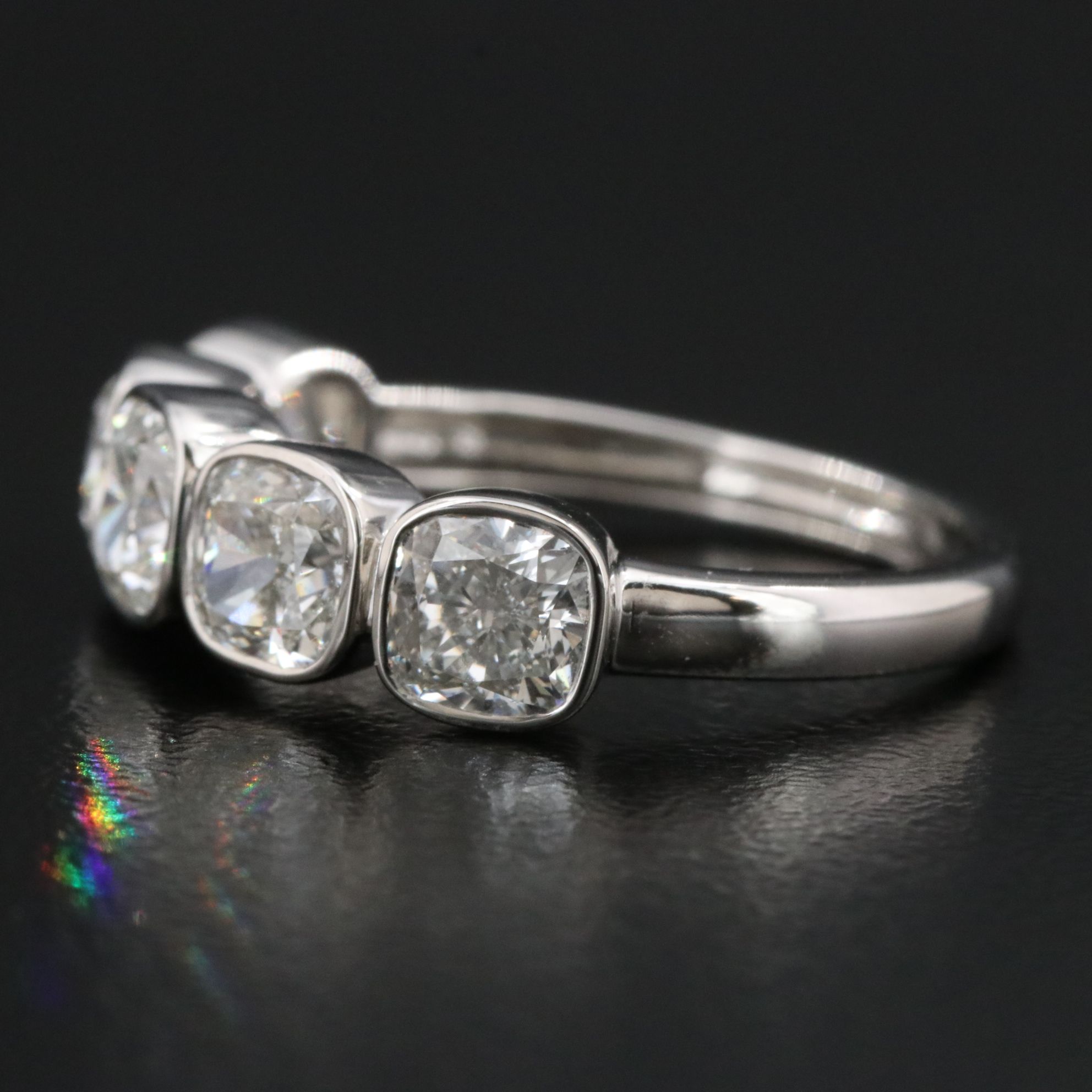 Platinum 2.63 CTW Diamond Ring with GIA Reports