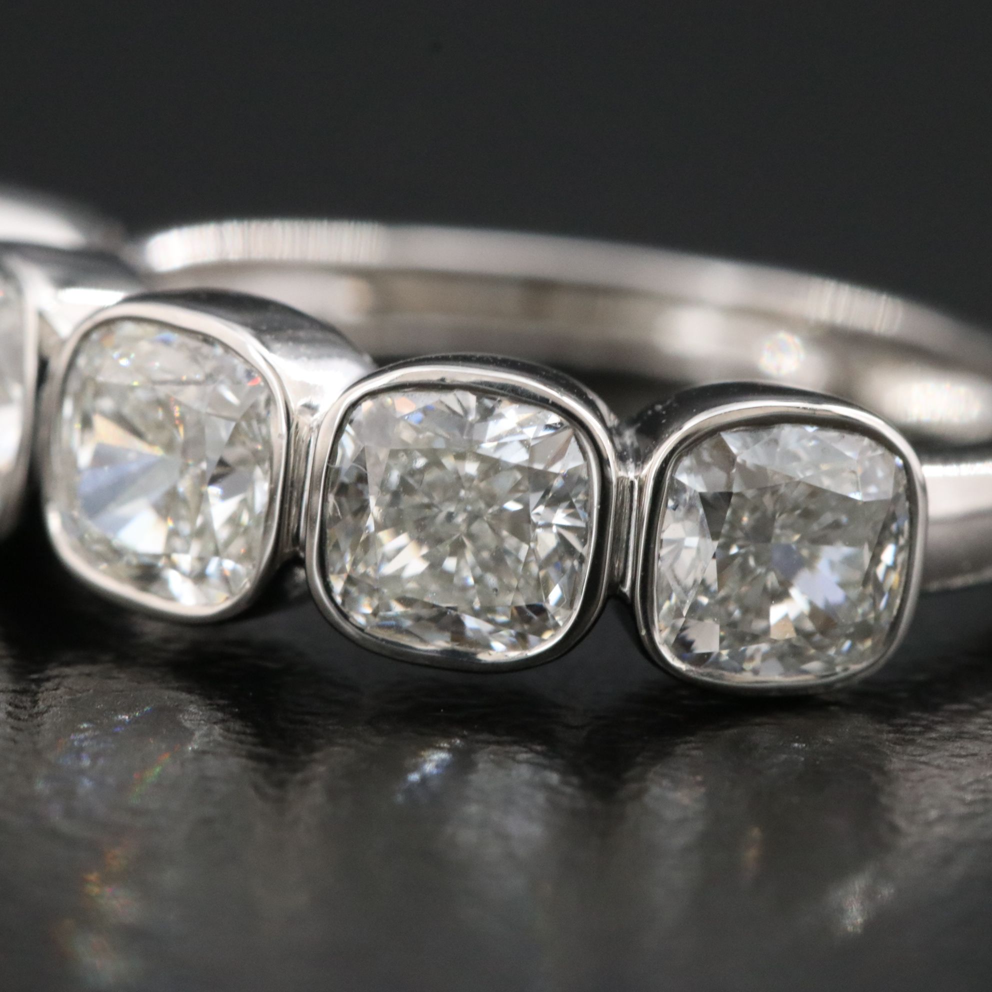 Platinum 2.63 CTW Diamond Ring with GIA Reports