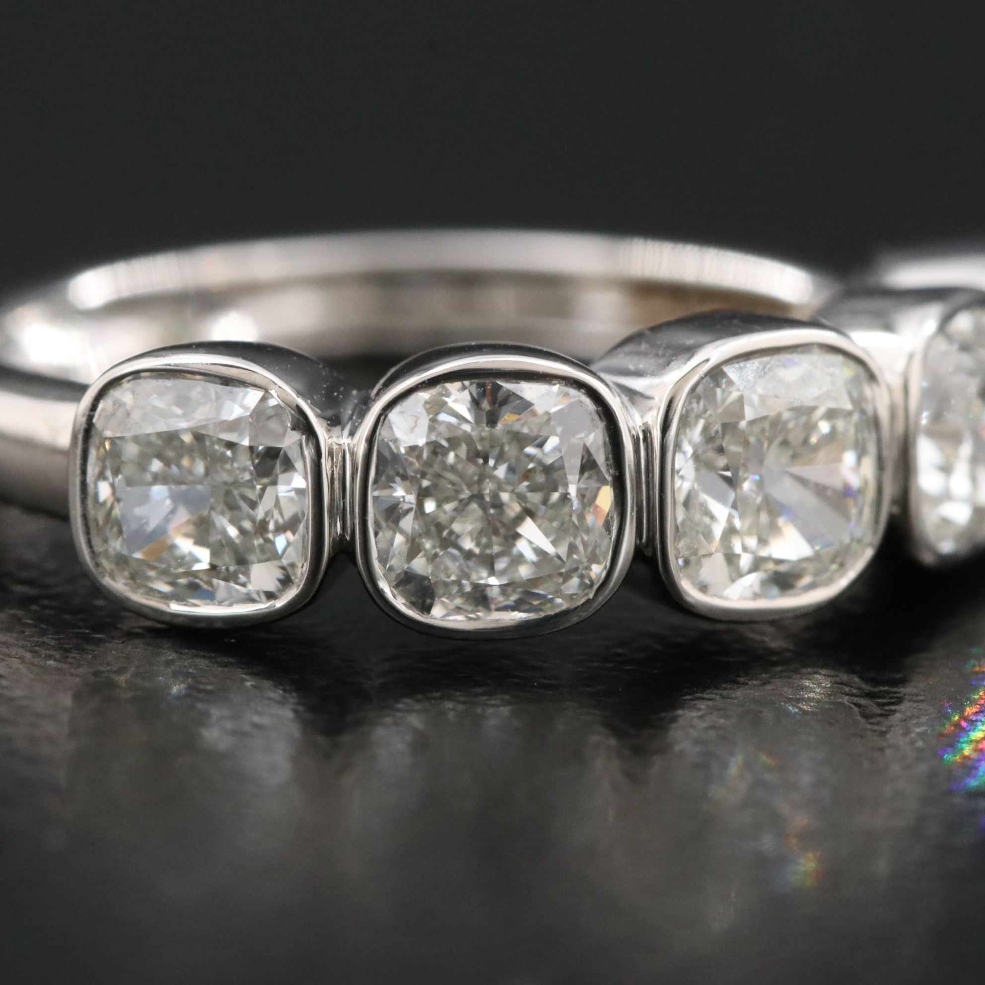 Platinum 2.63 CTW Diamond Ring with GIA Reports