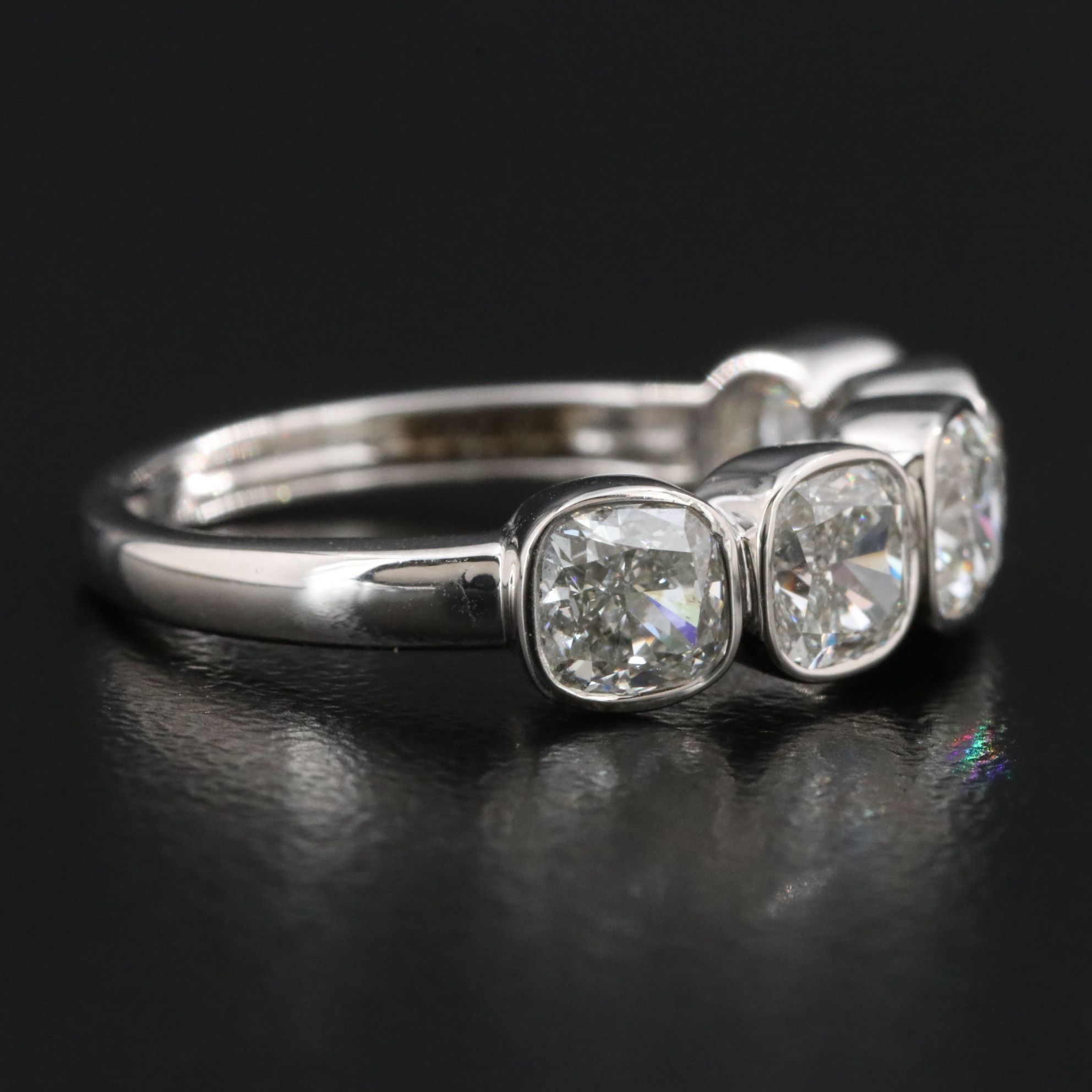 Platinum 2.63 CTW Diamond Ring with GIA Reports