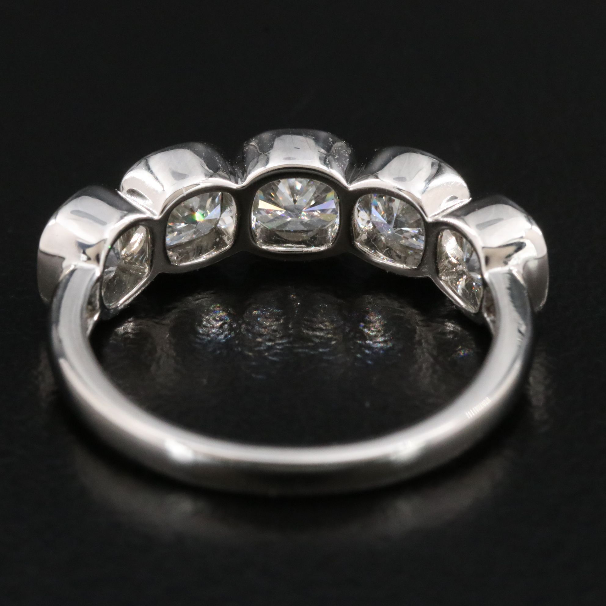 Platinum 2.63 CTW Diamond Ring with GIA Reports