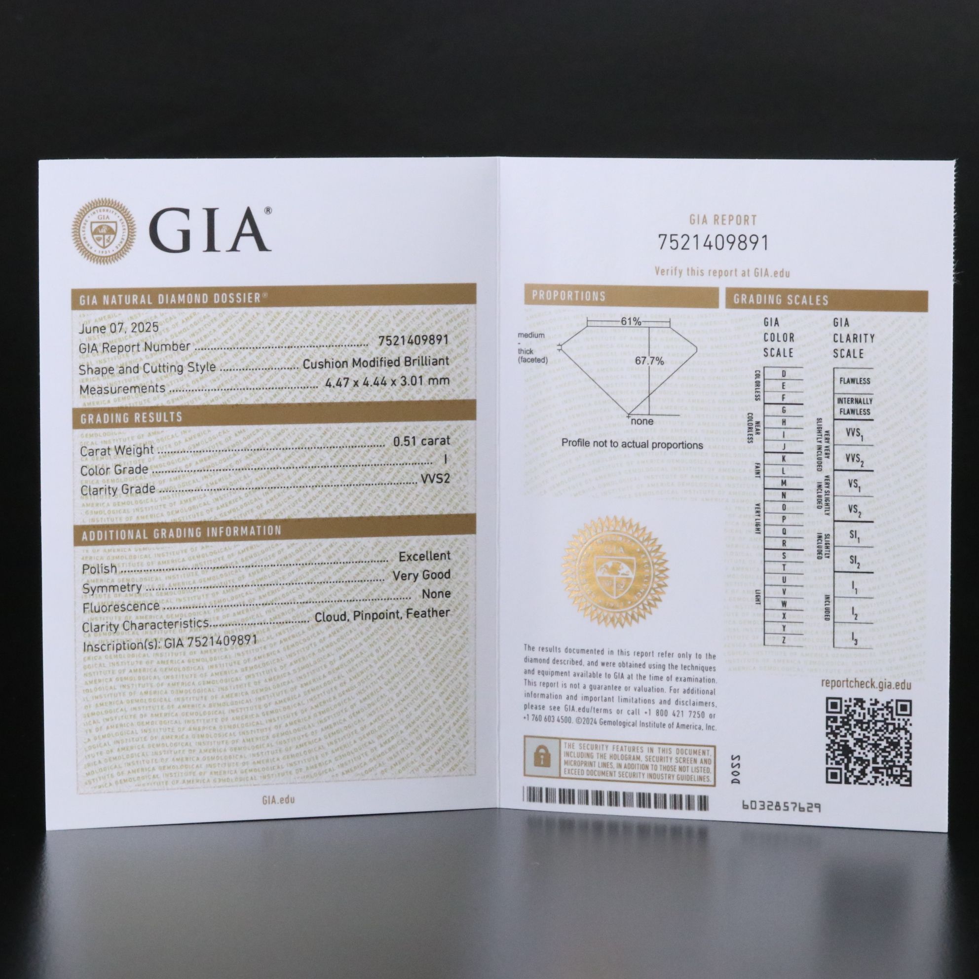 Platinum 2.63 CTW Diamond Ring with GIA Reports