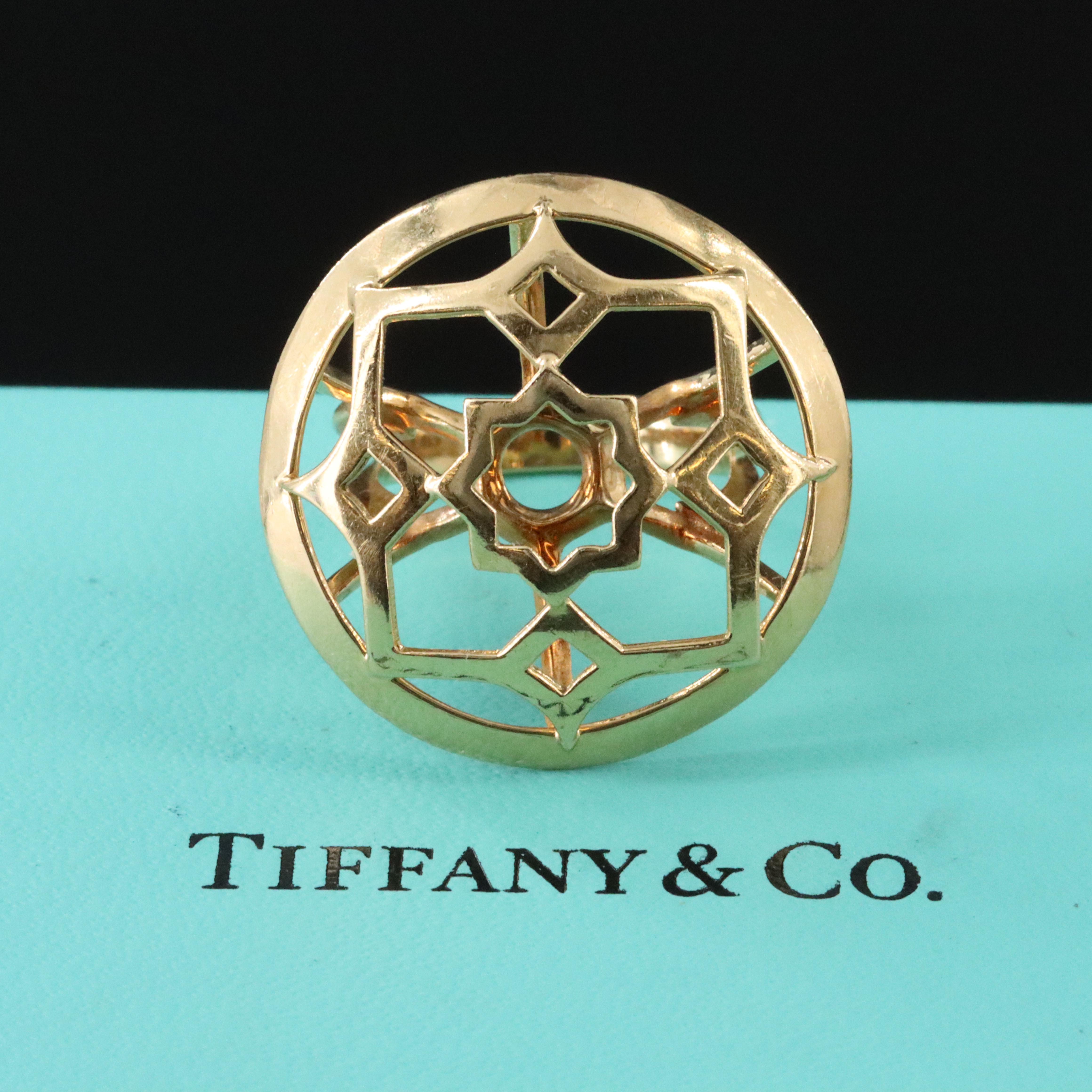 Paloma Picasso for Tiffany & Co. Zellige Marrakesh 18K Medallion Ring