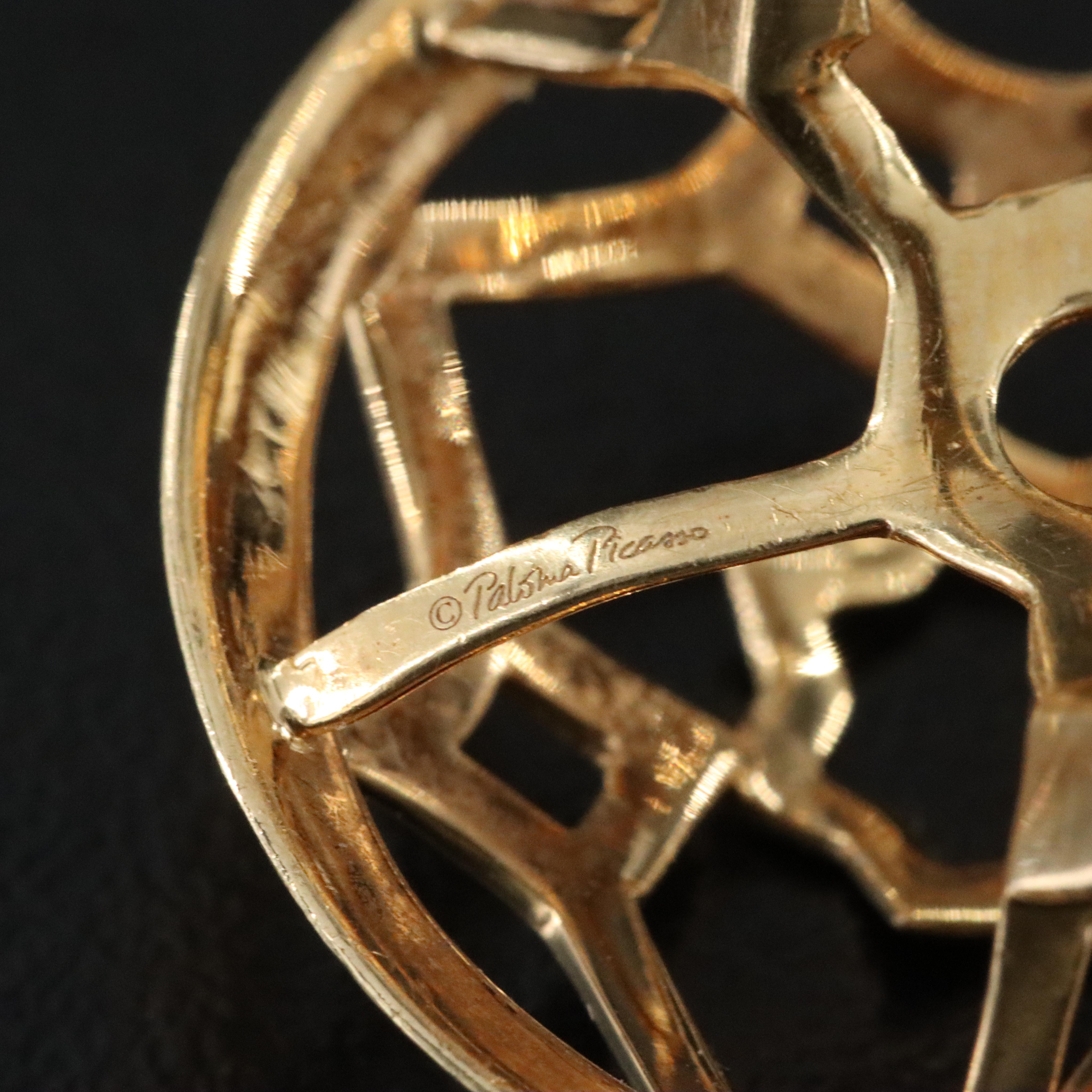 Paloma Picasso for Tiffany & Co. Zellige Marrakesh 18K Medallion Ring