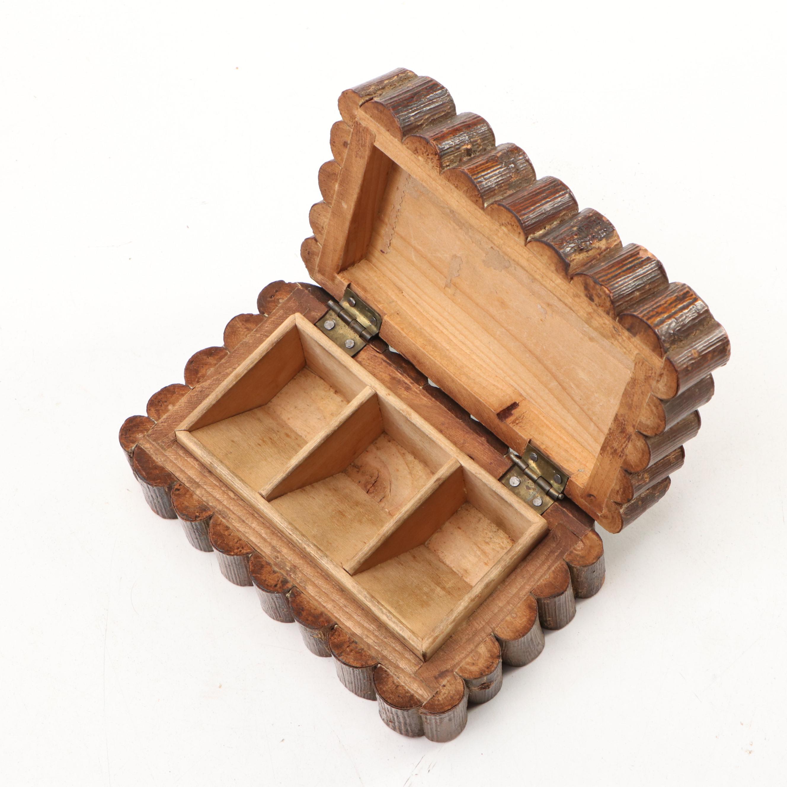 Pine Bark and Other Wooden Decorative Boxes
