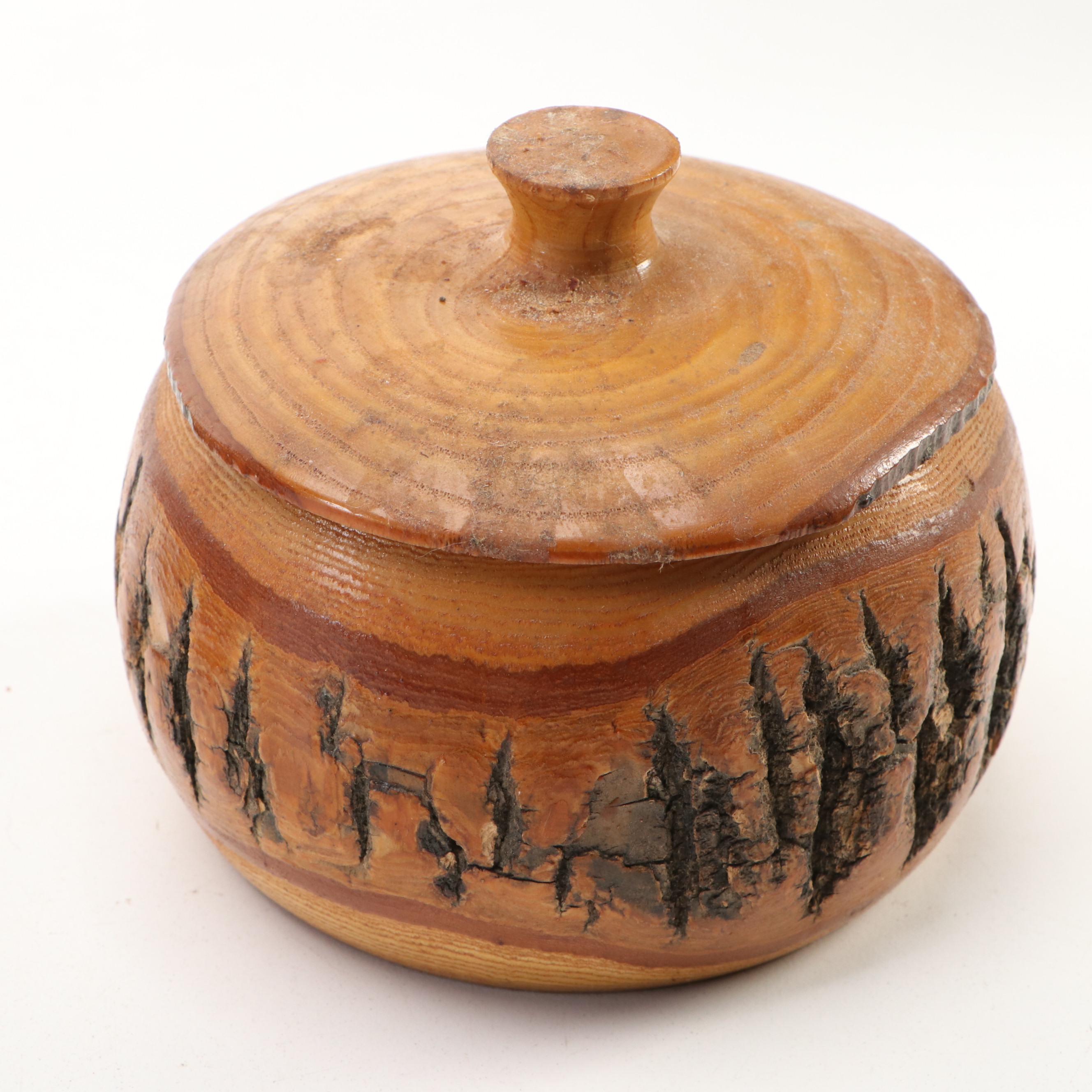 Pine Bark and Other Wooden Decorative Boxes