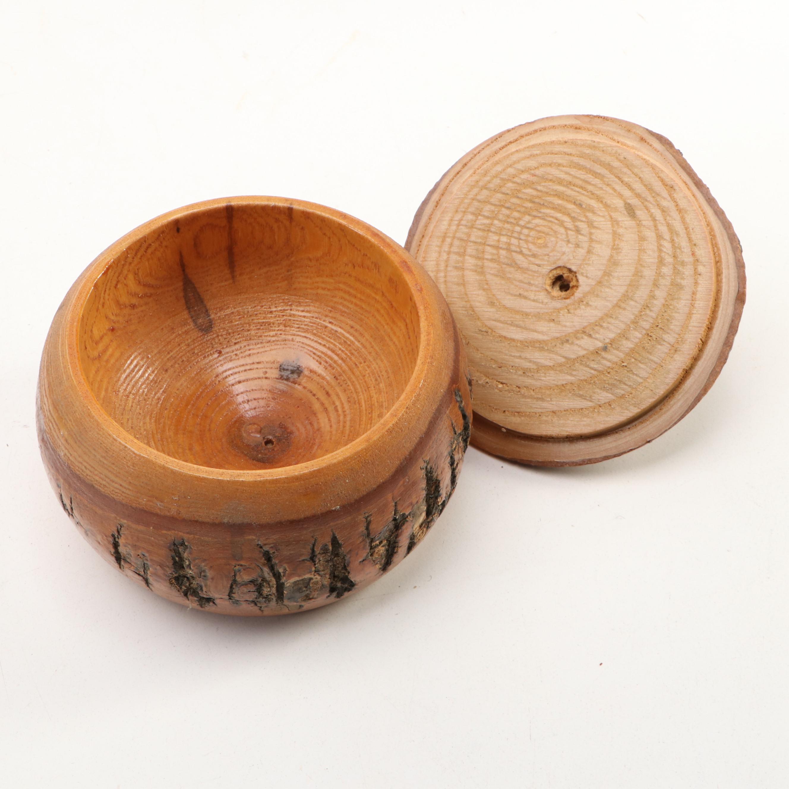 Pine Bark and Other Wooden Decorative Boxes
