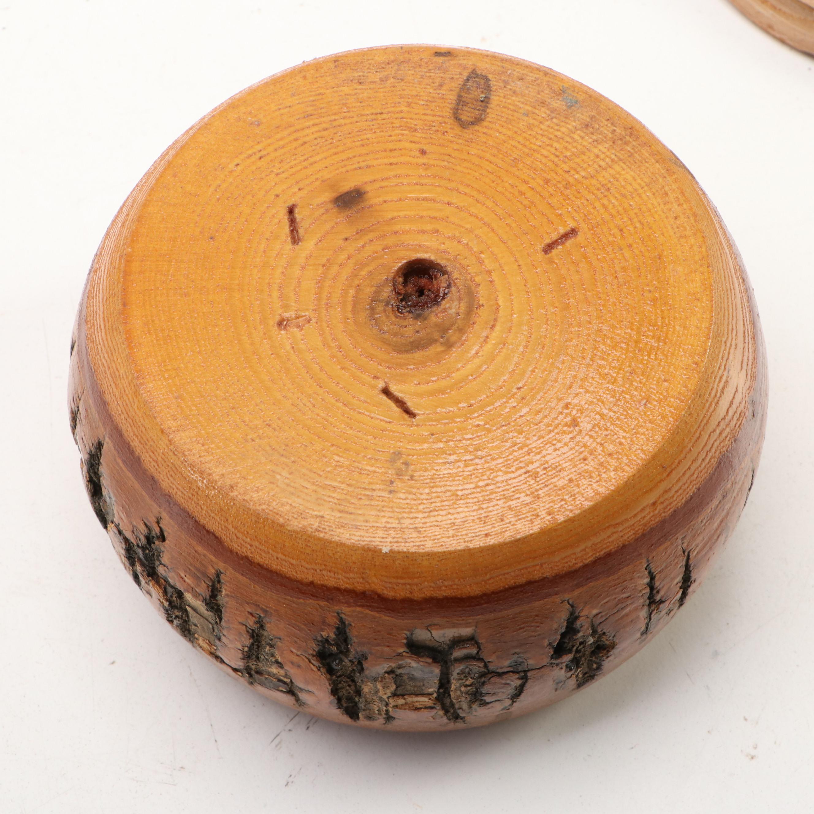 Pine Bark and Other Wooden Decorative Boxes