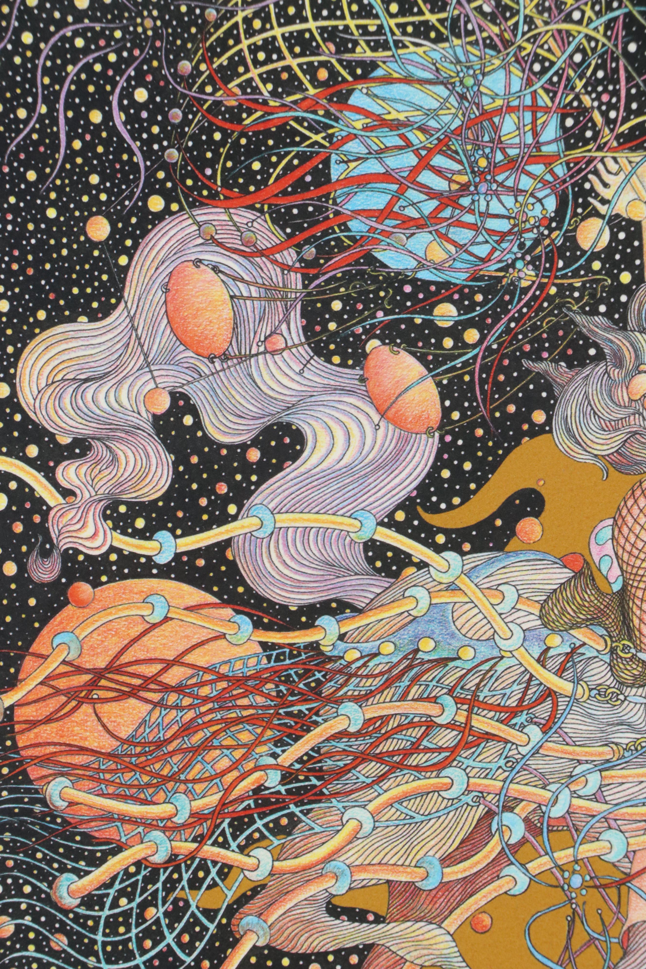 Guillaume Azoulay Surrealist Giclée "Nocturne," 2000