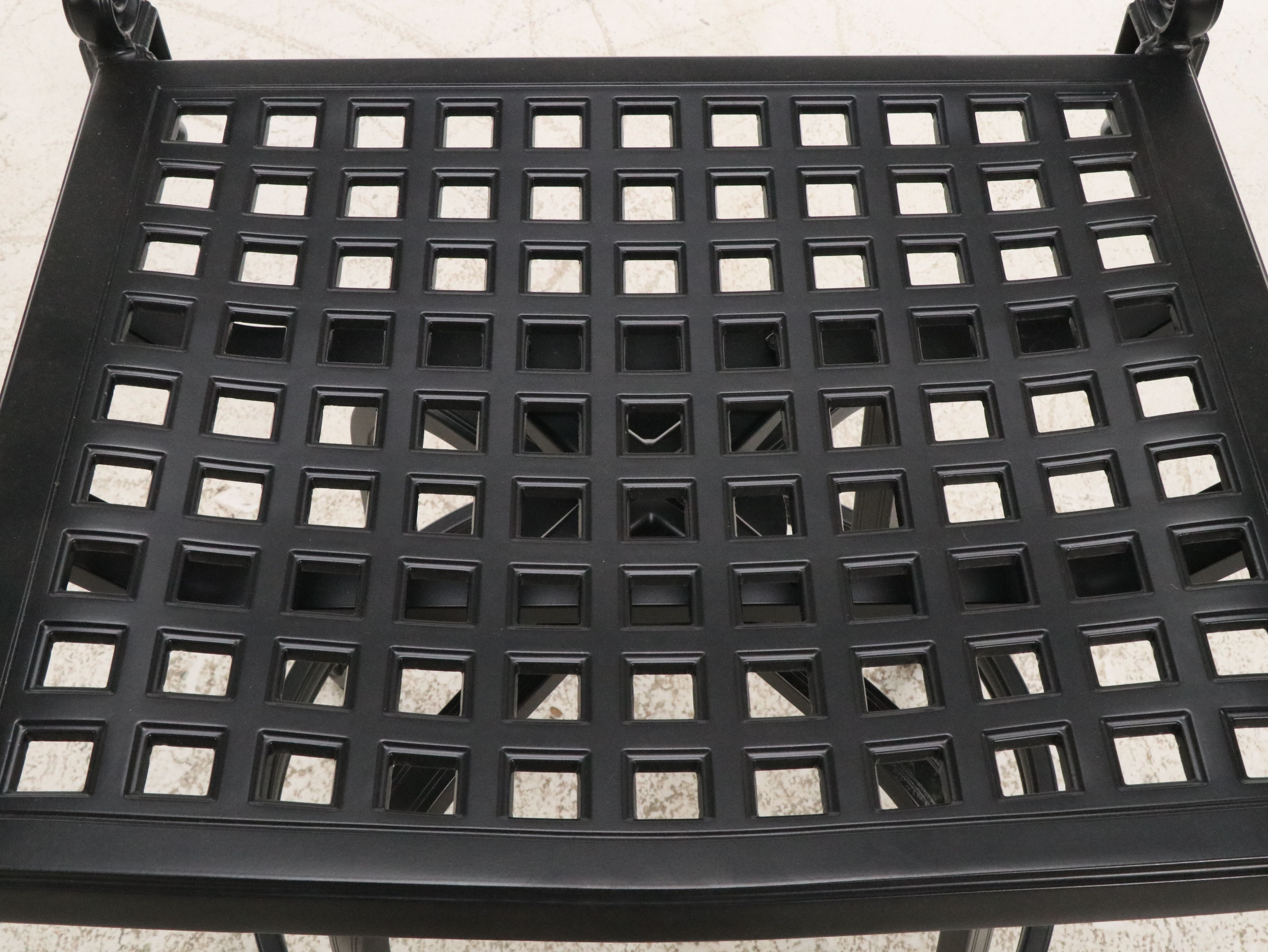 Frontgate "Carlisle" Swivel Bar Stool Pair in Onyx