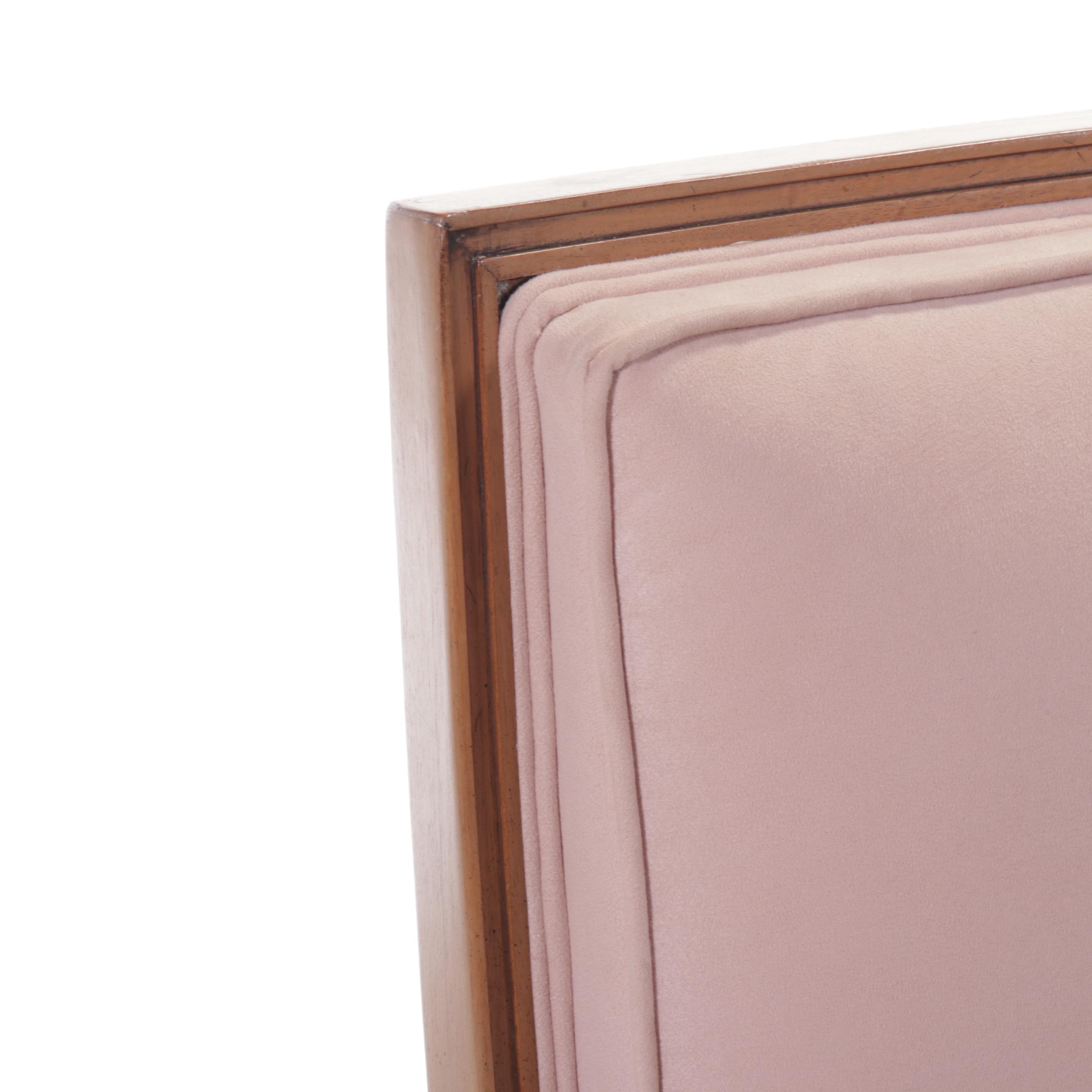 Hollywood Regency Style Upholstered High Back Armchair, Mid to Late 20th C.