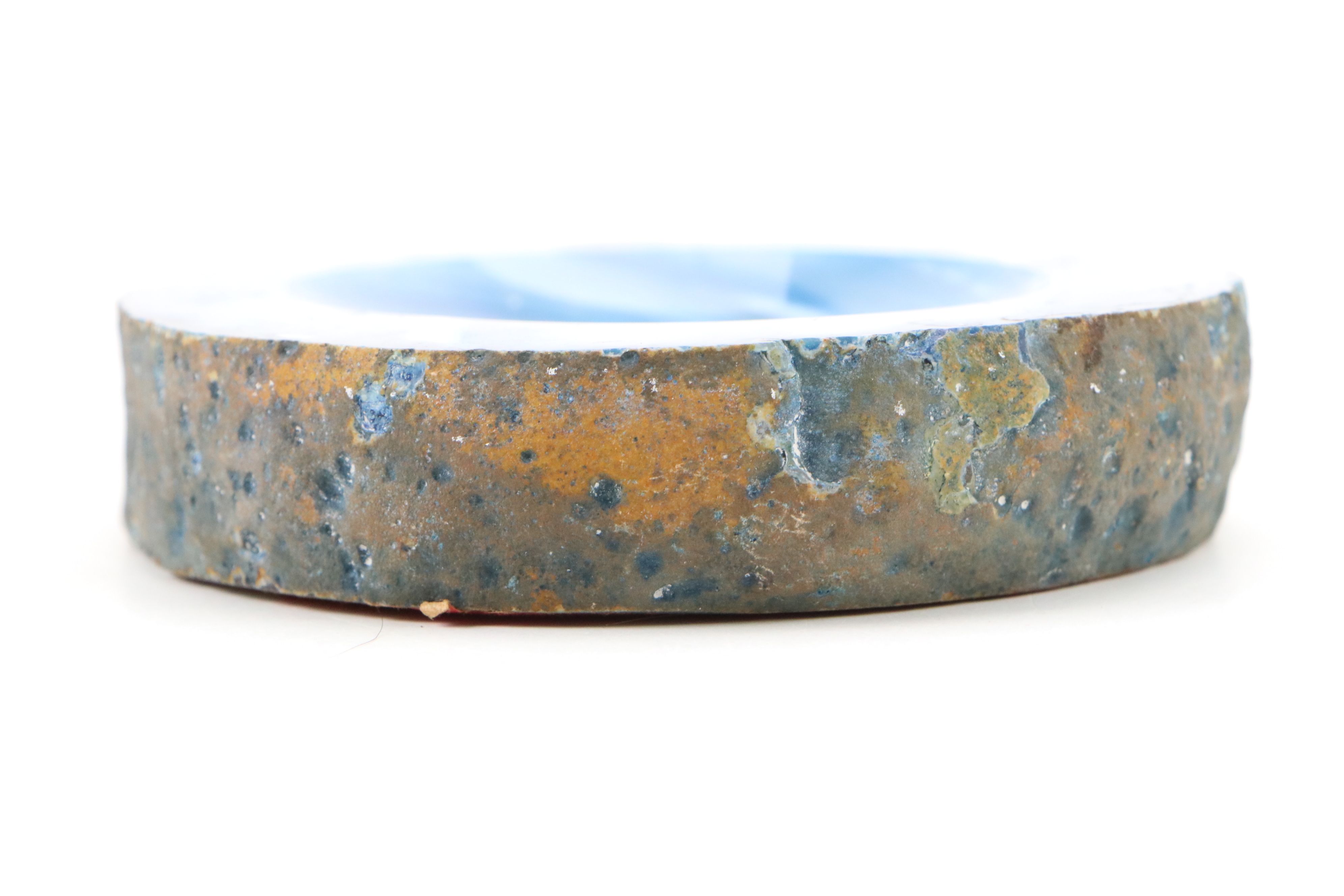 Polished Blue Agate Bowl