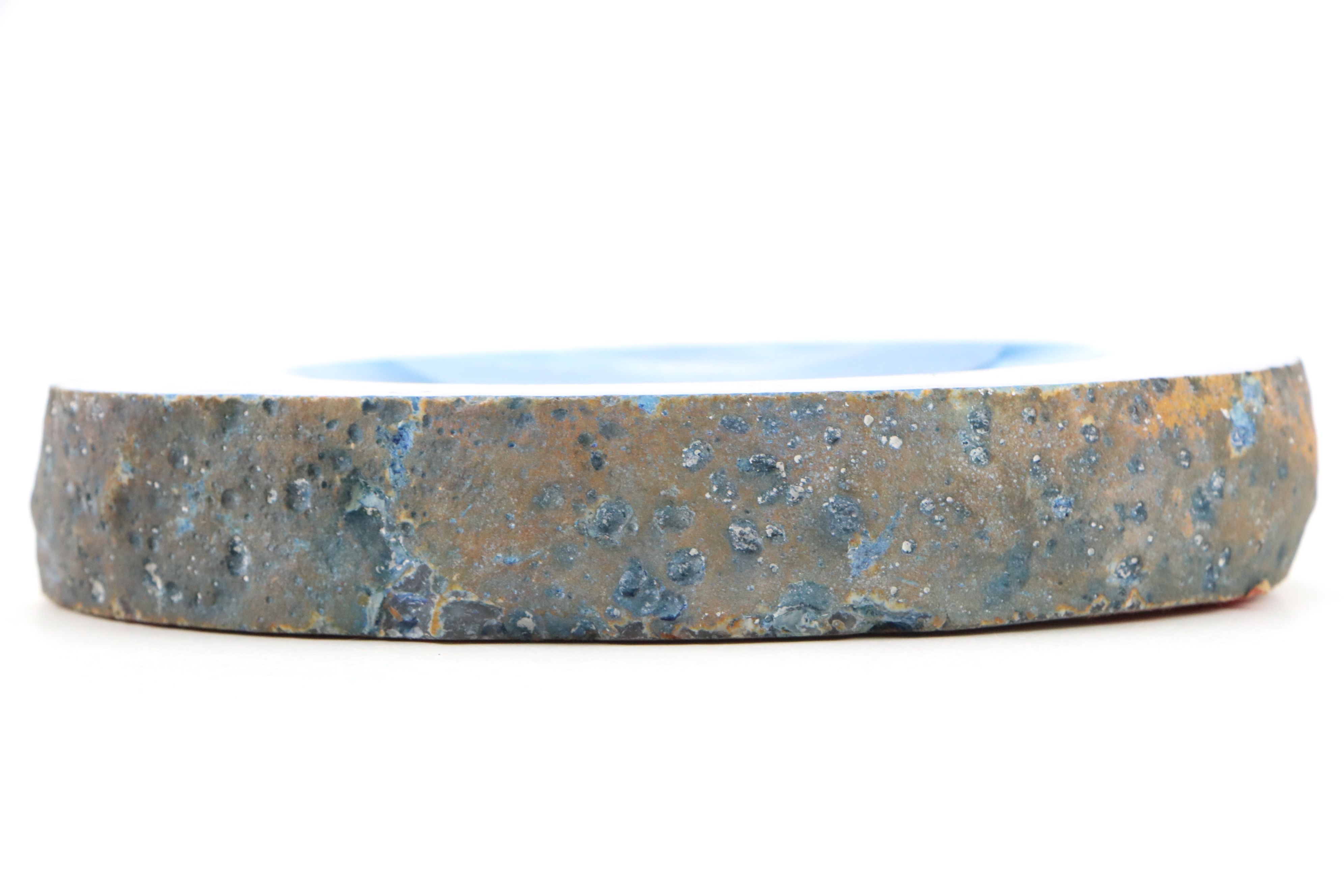 Polished Blue Agate Bowl