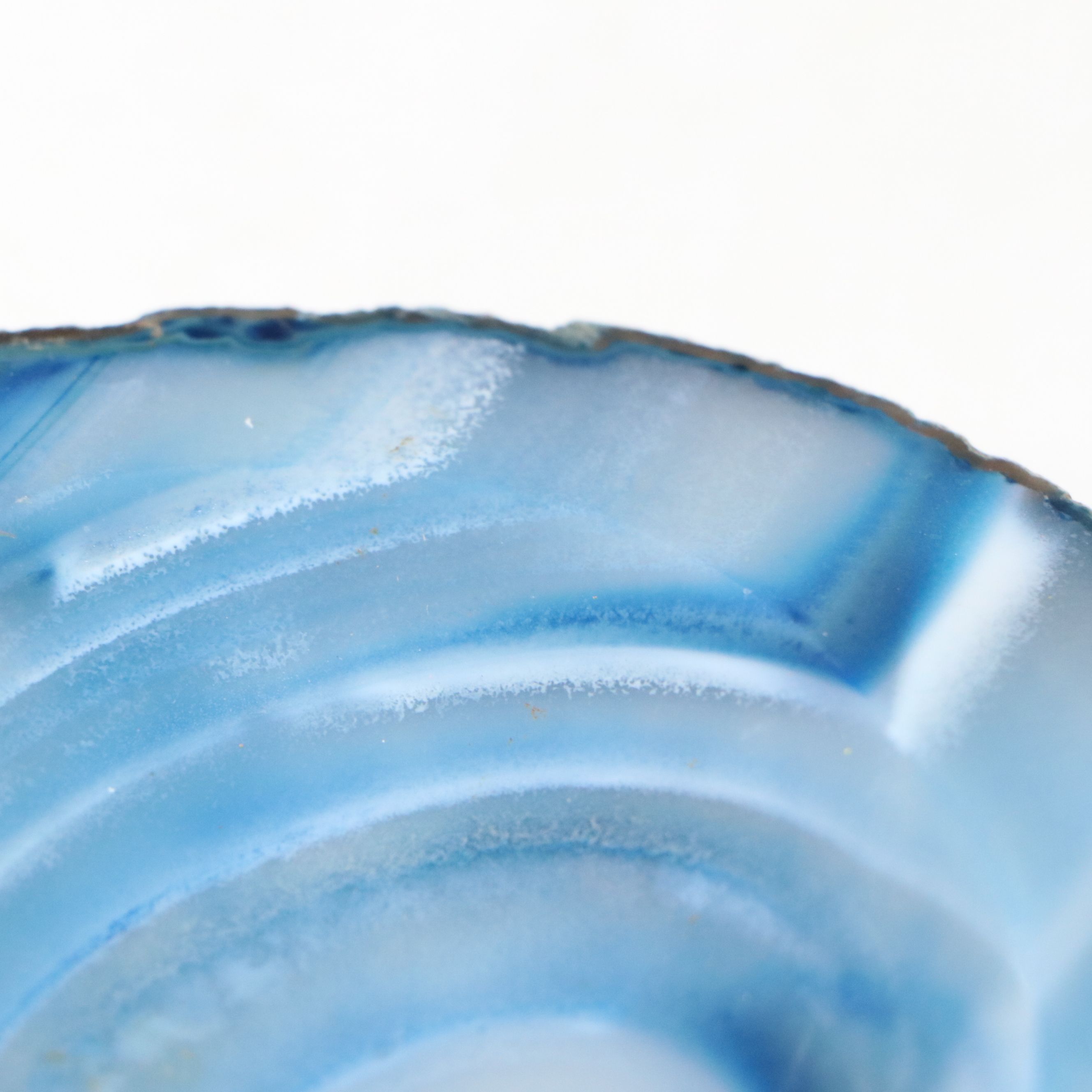 Polished Blue Agate Bowl