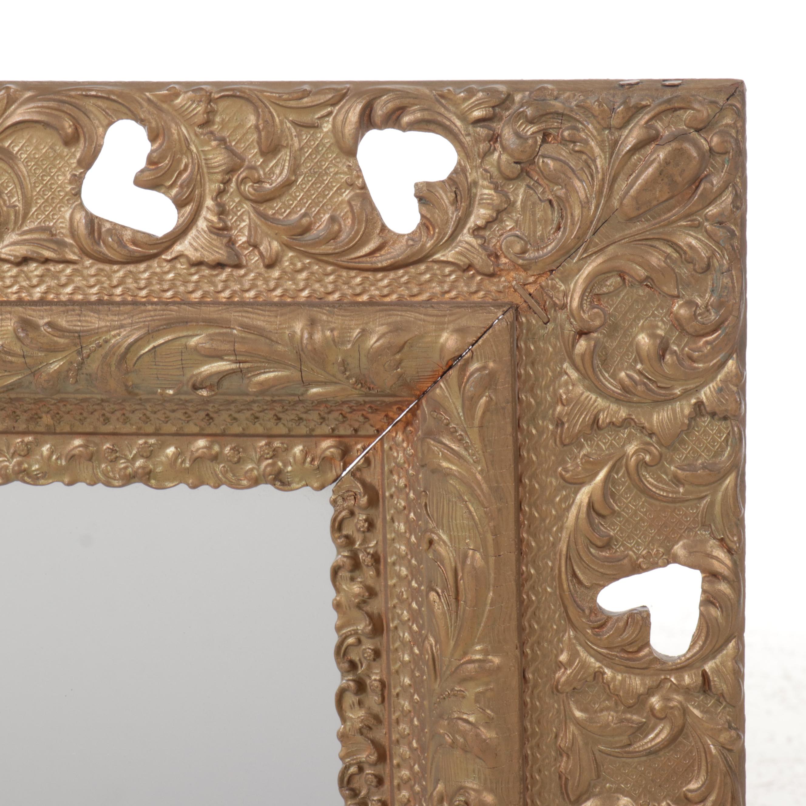 Italian Style Carved Giltwood Wall Mirror, Late 19th/ 20th Century