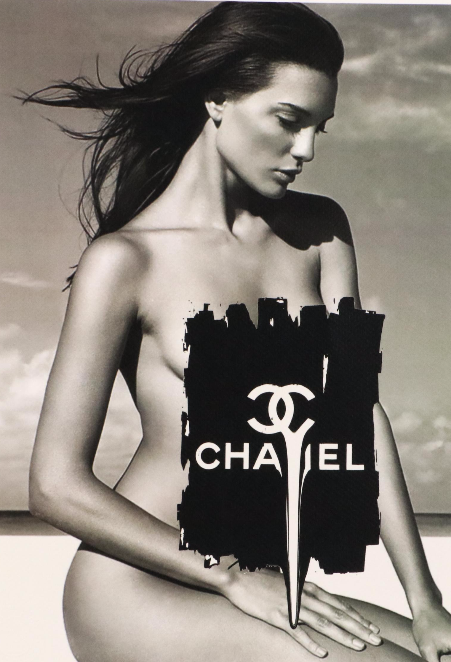 Death NYC Pop Art Digital Print with Chanel Logo, 2024