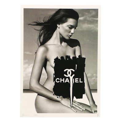 Death NYC Pop Art Digital Print with Chanel Logo, 2024 Death NYC Pop Art Digital Print with Chanel Logo, 2024