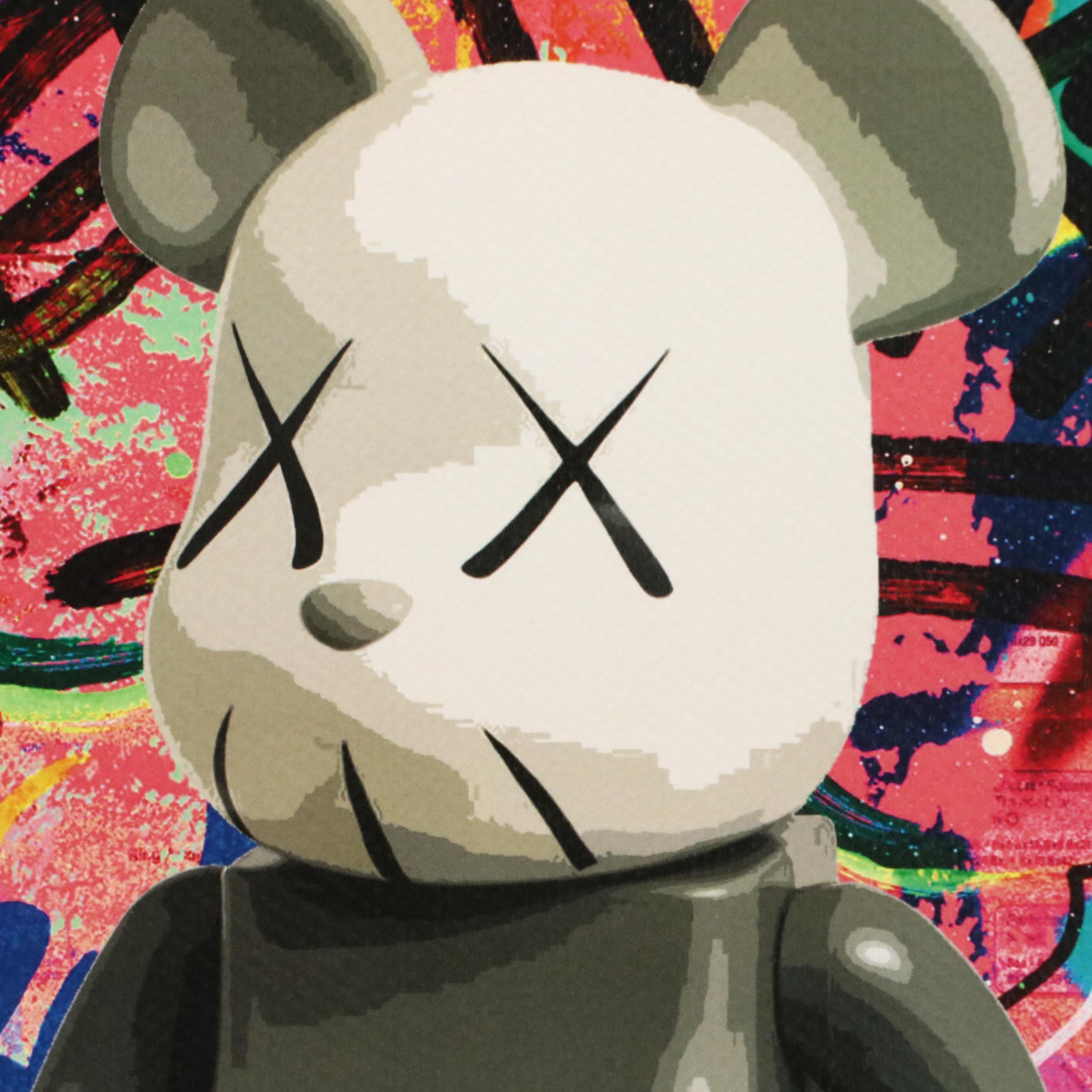 Death NYC Pop Art Digital Print with KAWS Character, 2022